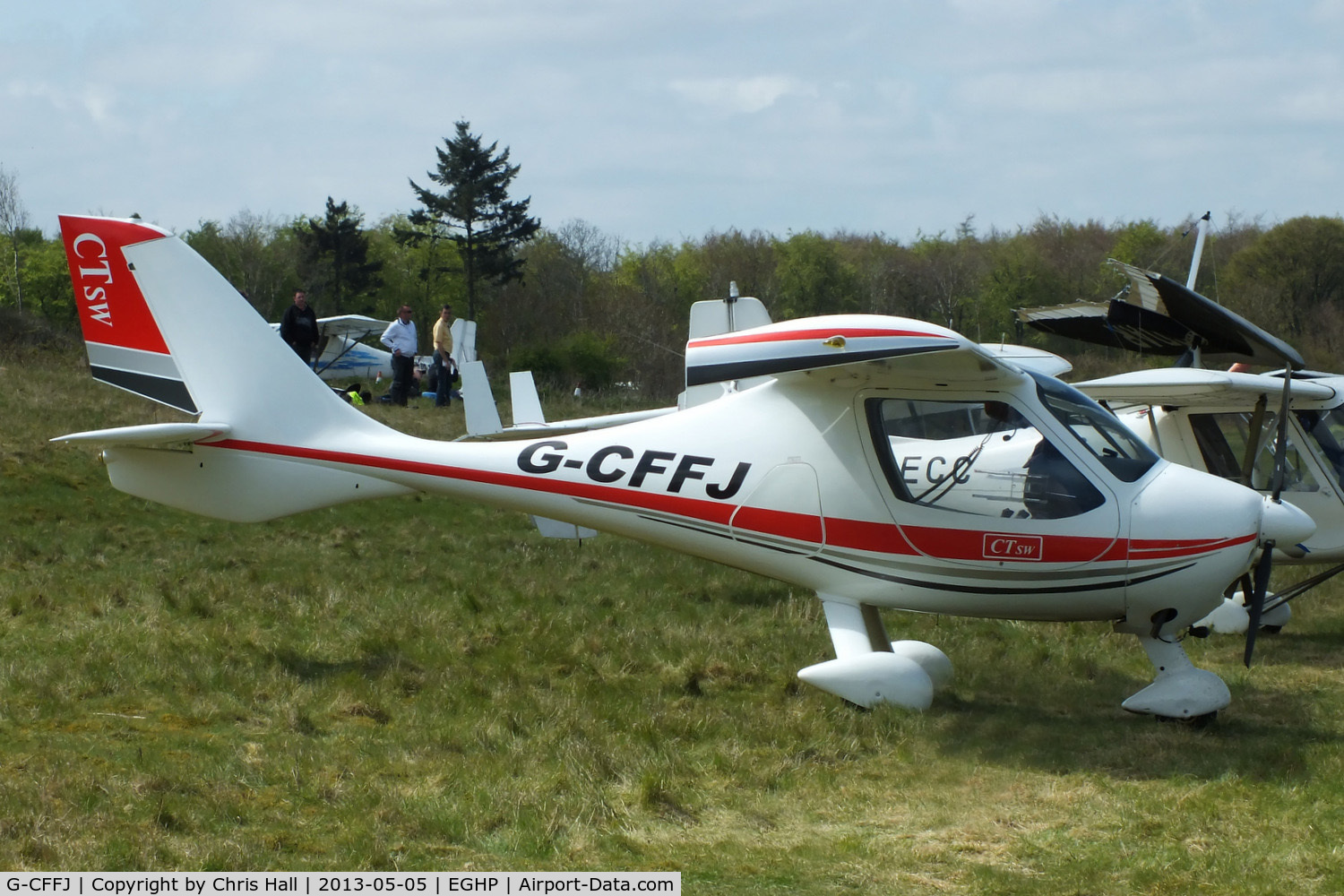 G-CFFJ, 2008 Flight Design CTSW C/N 8391, at the LAA Microlight Trade Fair, Popham