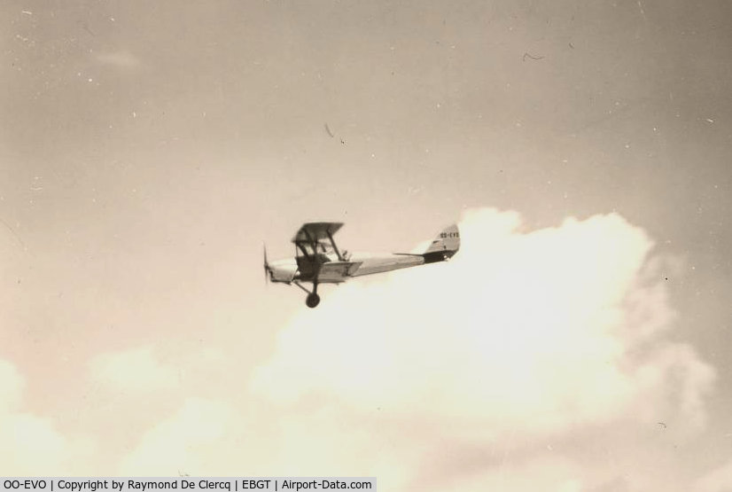 OO-EVO, 1941 De Havilland DH-82A Tiger Moth II C/N 86546, Gent 1965     used for towing gliders