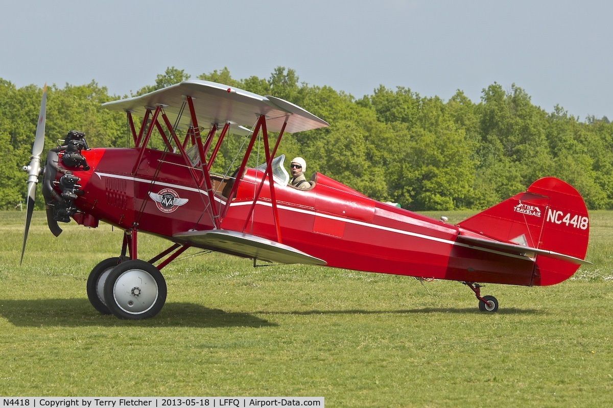 N4418, 1928 Curtiss-Wright Travel Air 4000 C/N 378, 1928 Curtiss Wright TRAVEL AIR 4000, c/n: 378 at 2013 La Ferte Alais
