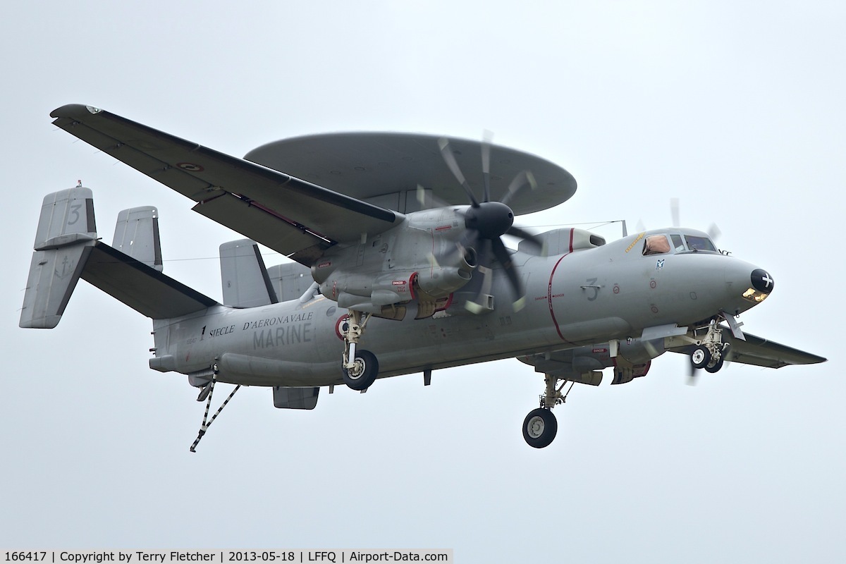 166417, Northrop Grumman E-2C Hawkeye C/N FR-3, 166417 (3 FRENCH NAVY), Grumman E-2C Hawkeye, c/n: FR-3 displaying in 2013 at La Ferte Alais