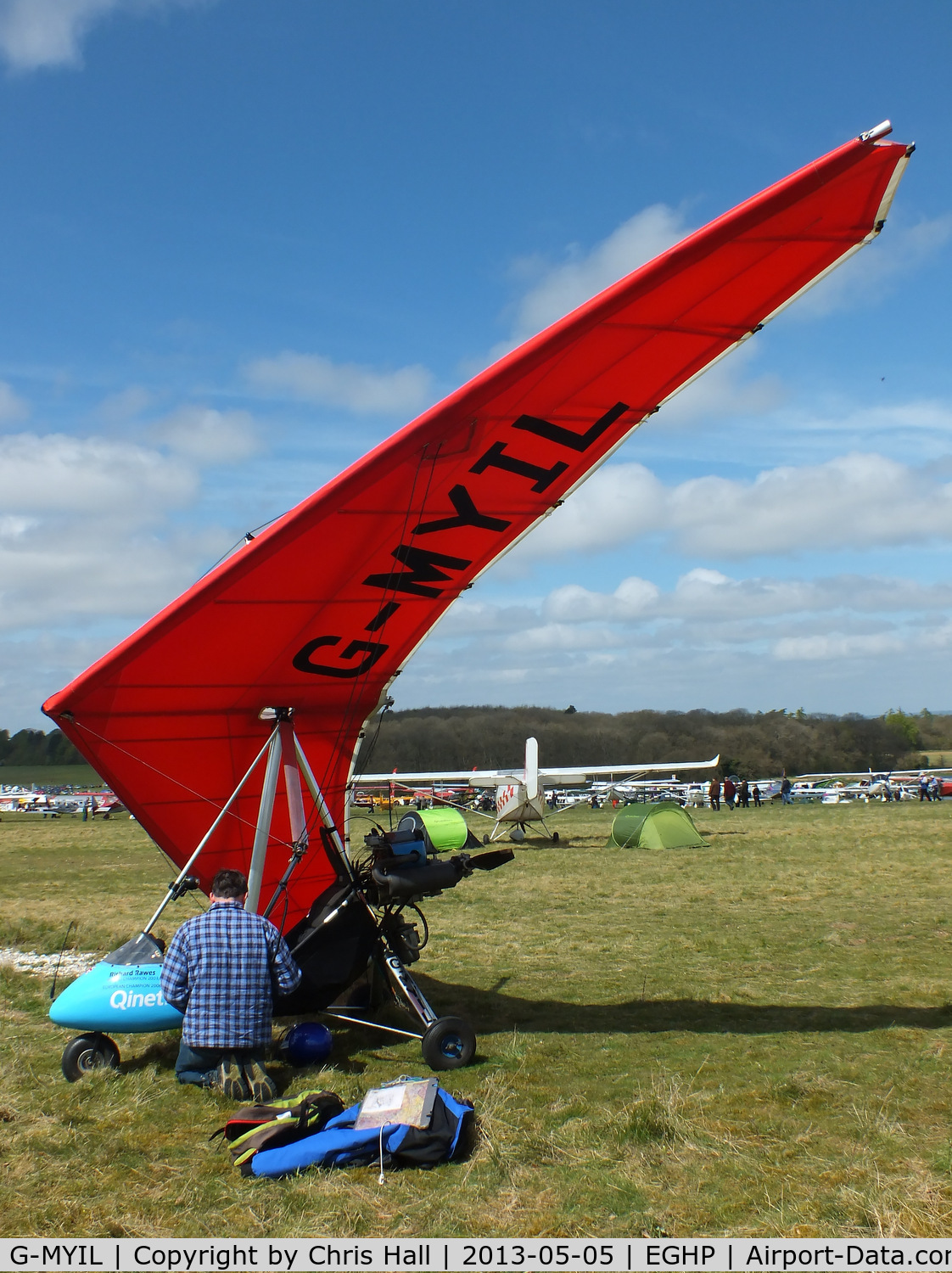 G-MYIL, 1993 Cyclone Airsports Chaser S 508 C/N CH849, at the LAA Microlight Trade Fair, Popham