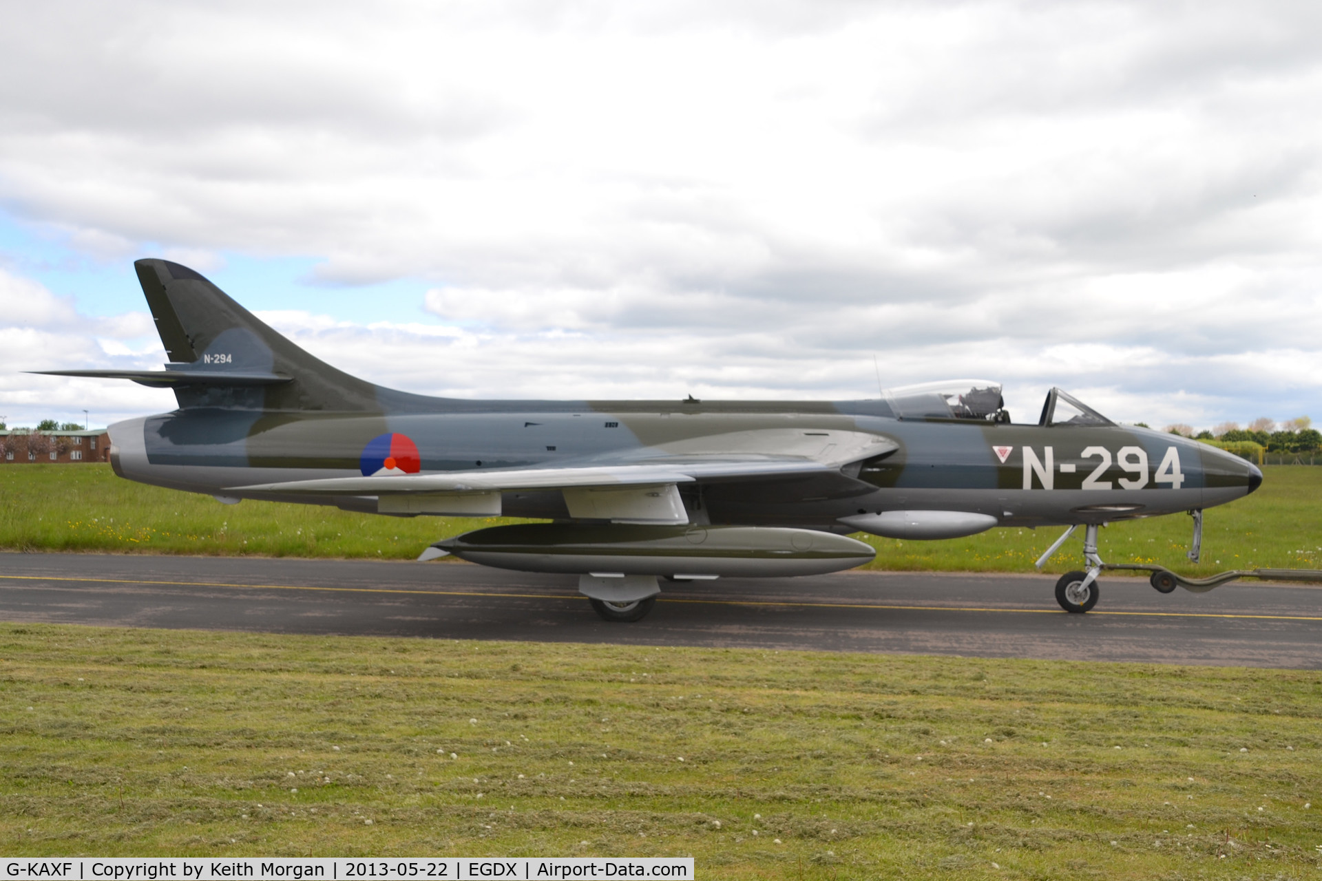 G-KAXF, 1956 Hawker Hunter F.6A C/N S4/U/3361, Taken at St Athan in New Gloss Markings