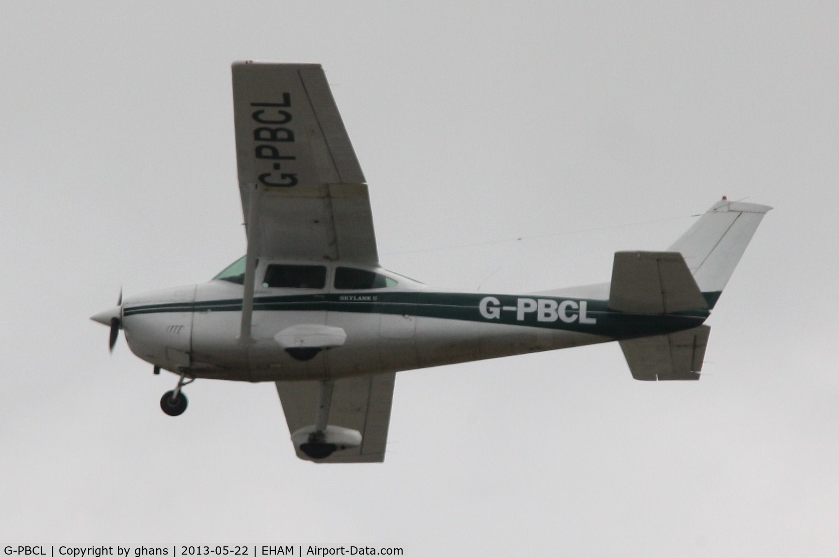 G-PBCL, 1976 Cessna 182P Skylane C/N 182-64300, Overhead EHAM