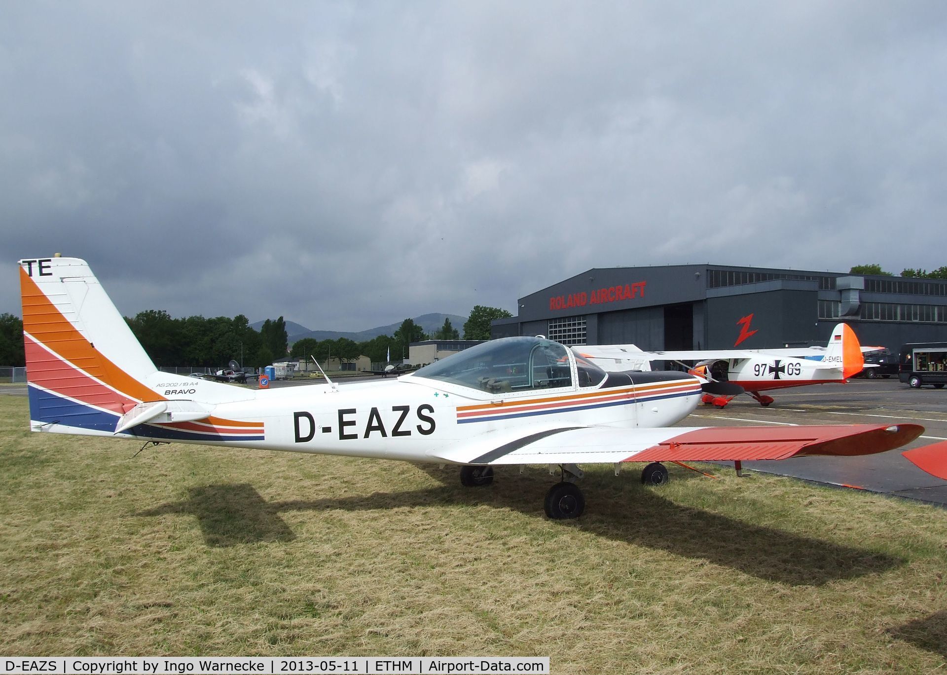 D-EAZS, 1987 FFA AS-202/18A-4 Bravo C/N 224, FFA AS.202/18 A4 Bravo during an open day at the Fliegendes Museum Mendig (Flying Museum) at former German Army Aviation base, now civilian Mendig airfield