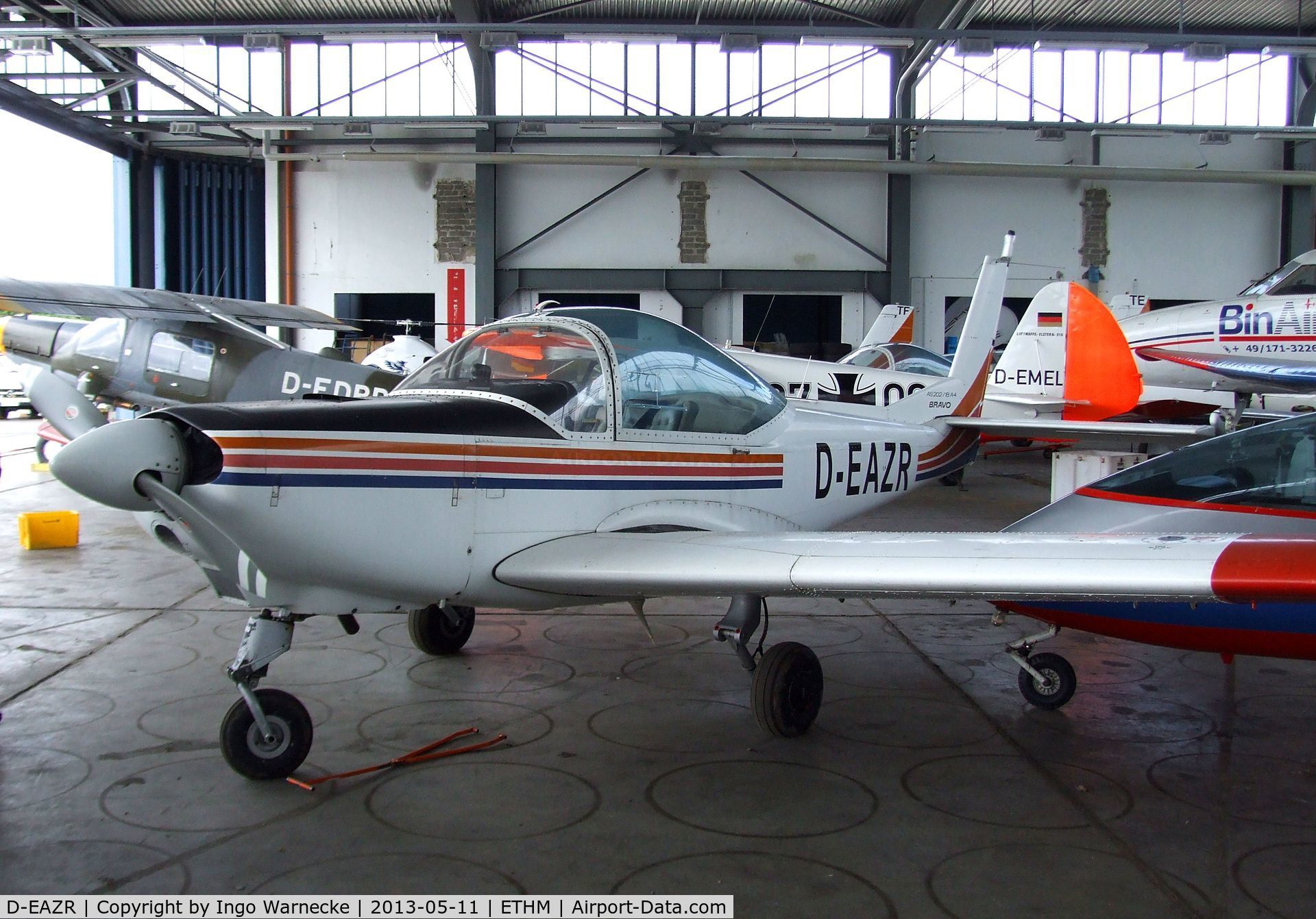 D-EAZR, 1988 FFA AS-202/18A-4 Bravo C/N 233, FFA AS.202/18 A4 Bravo during an open day at the Fliegendes Museum Mendig (Flying Museum) at former German Army Aviation base, now civilian Mendig airfield