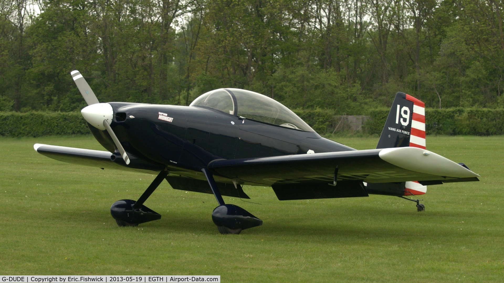 G-DUDE, 2004 Vans RV-8 C/N PFA 303-13246, G-DUDE at Shuttleworth Flying Day and LAA Party in the Park, May 2013.