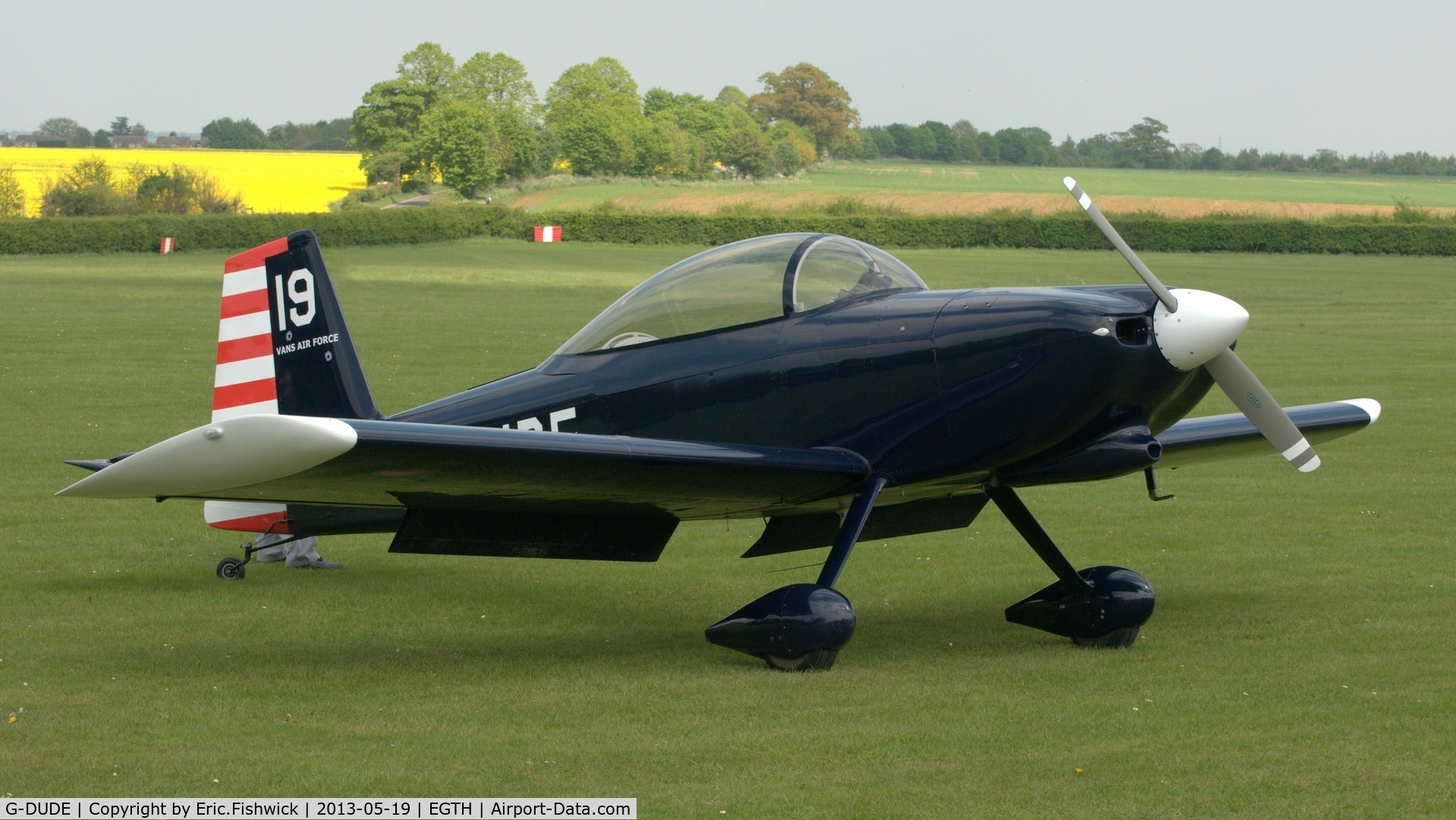 G-DUDE, 2004 Vans RV-8 C/N PFA 303-13246, G-DUDE at Shuttleworth Flying Day and LAA Party in the Park, May 2013.