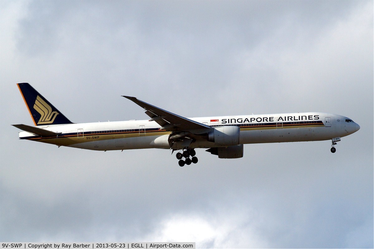 9V-SWP, 2008 Boeing 777-312/ER C/N 34581, Boeing 777-312ER [34581] (Singapore Airlines) Home~G 23/05/2013