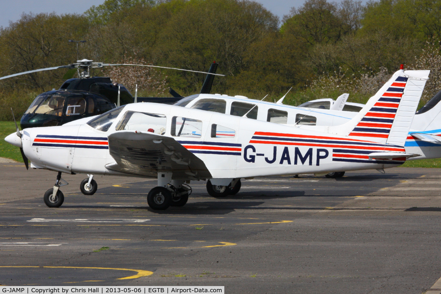 G-JAMP, 1975 Piper PA-28-151 Cherokee Warrior C/N 28-7515026, Lapwing Flying Group