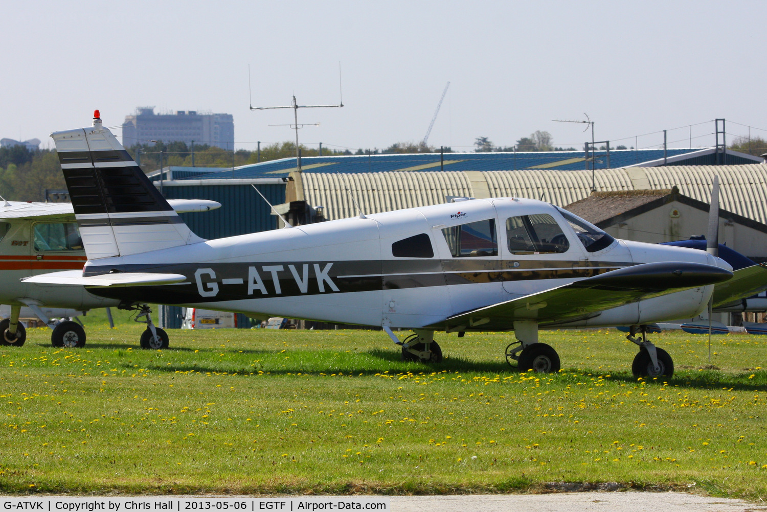 G-ATVK, 1966 Piper PA-28-140 Cherokee C/N 28-22006, privately owned