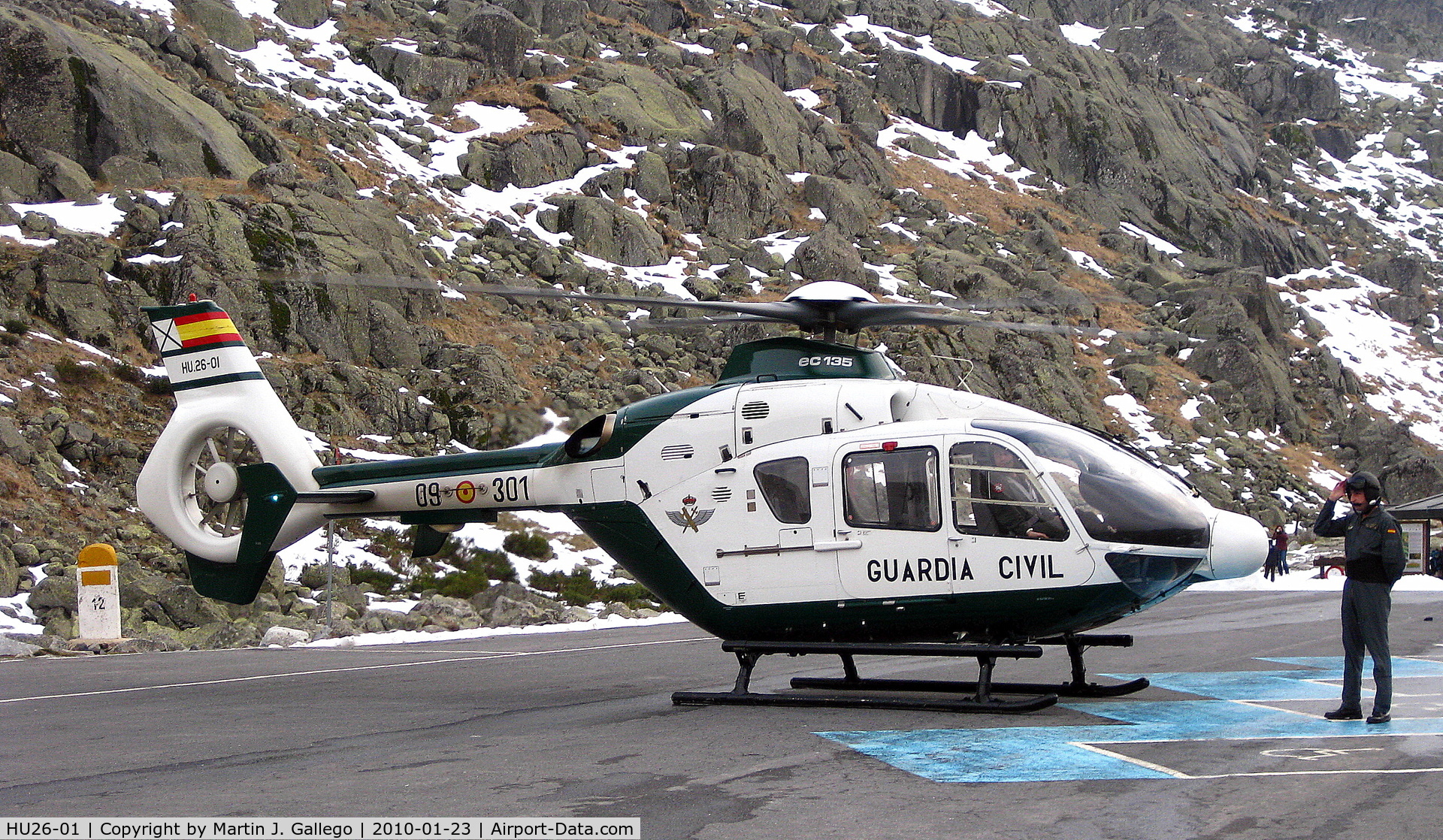 HU26-01, 2001 Eurocopter EC-135P-2 C/N 0191, Guardia Civil