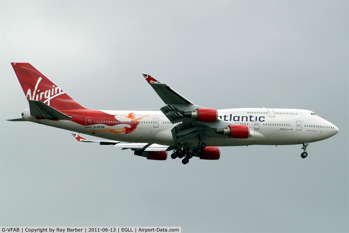 G-VFAB, 1994 Boeing 747-4Q8 C/N 24958, Boeing 747-4Q8 [24958] (Virgin Atlantic) Home~G 13/06/2011