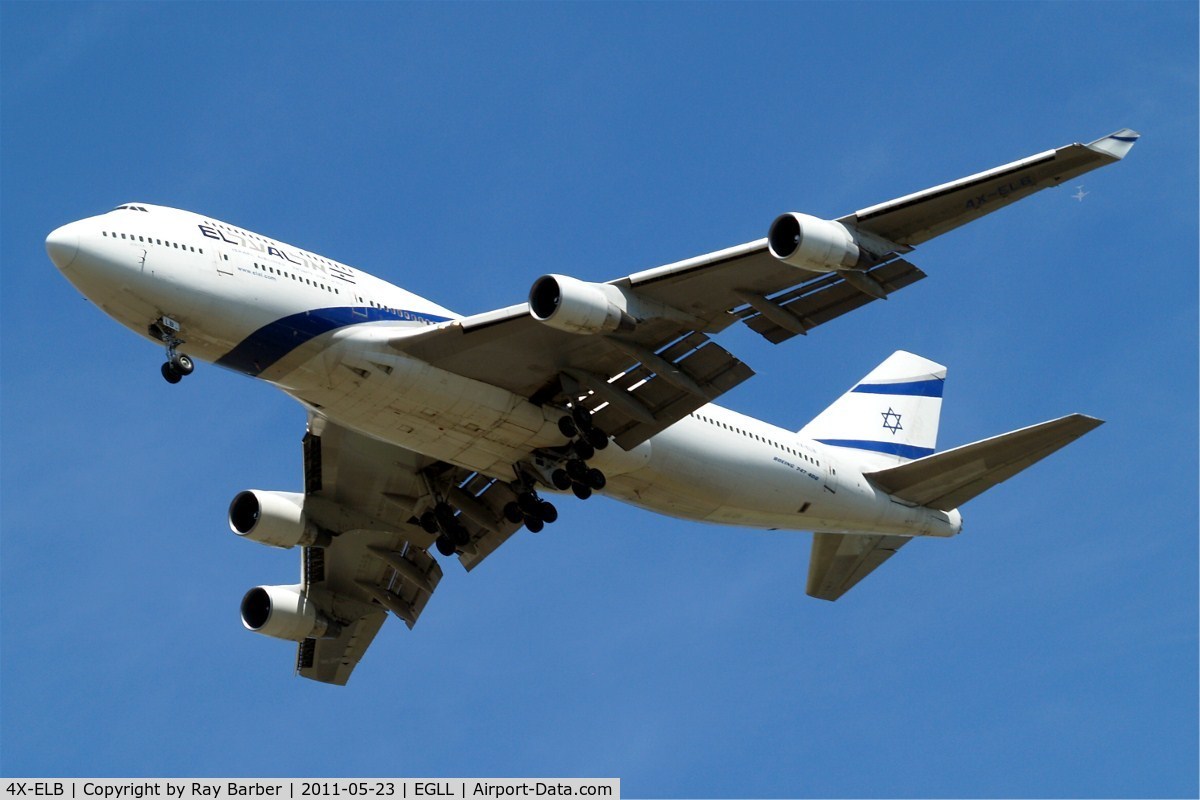 4X-ELB, 1994 Boeing 747-458 C/N 26056, Boeing 747-458 [26056] (El Al-Israel Airlines) Home~G 23/05/2011. On approach 27R.