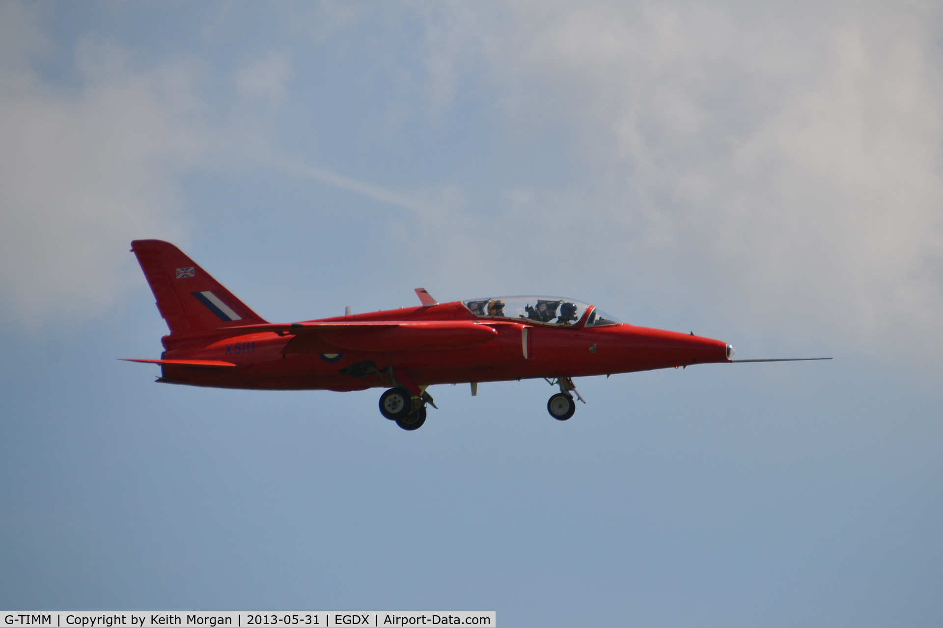 G-TIMM, 1962 Folland Gnat T.1 C/N FL519, G-TIMM Arriving at St Athan