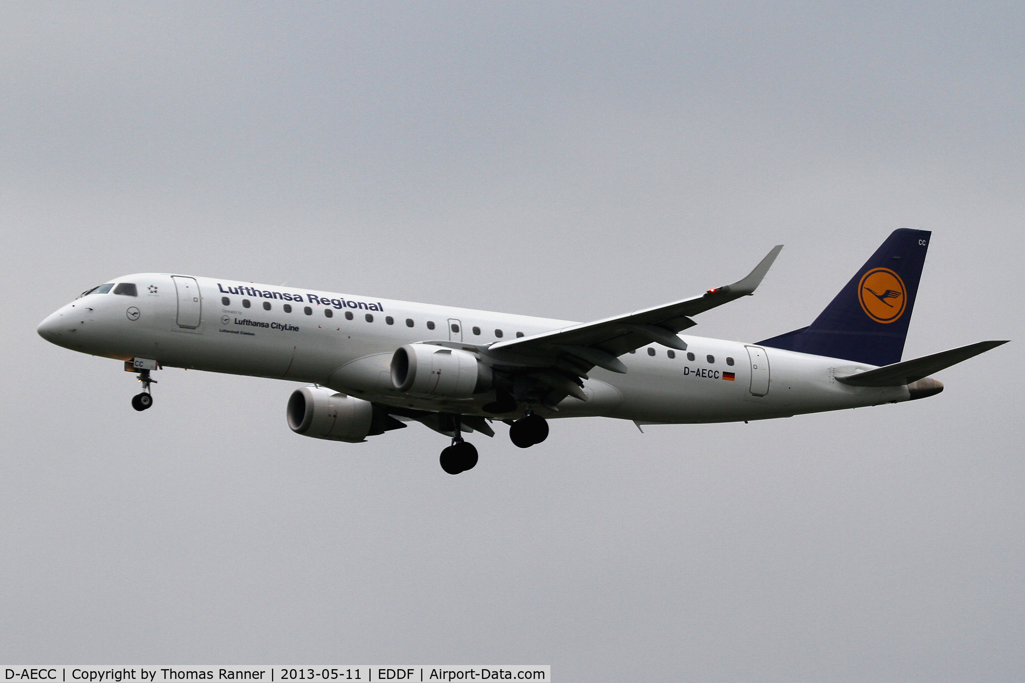 D-AECC, 2009 Embraer 190LR (ERJ-190-100LR) C/N 19000333, Lufthansa City Line Embraer 190