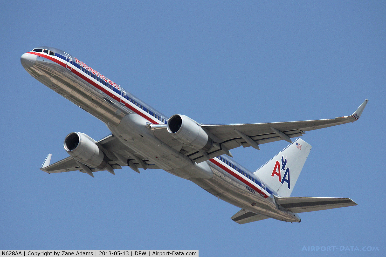 N628AA, 1990 Boeing 757-223 C/N 24586, American Airlines at DFW Airport