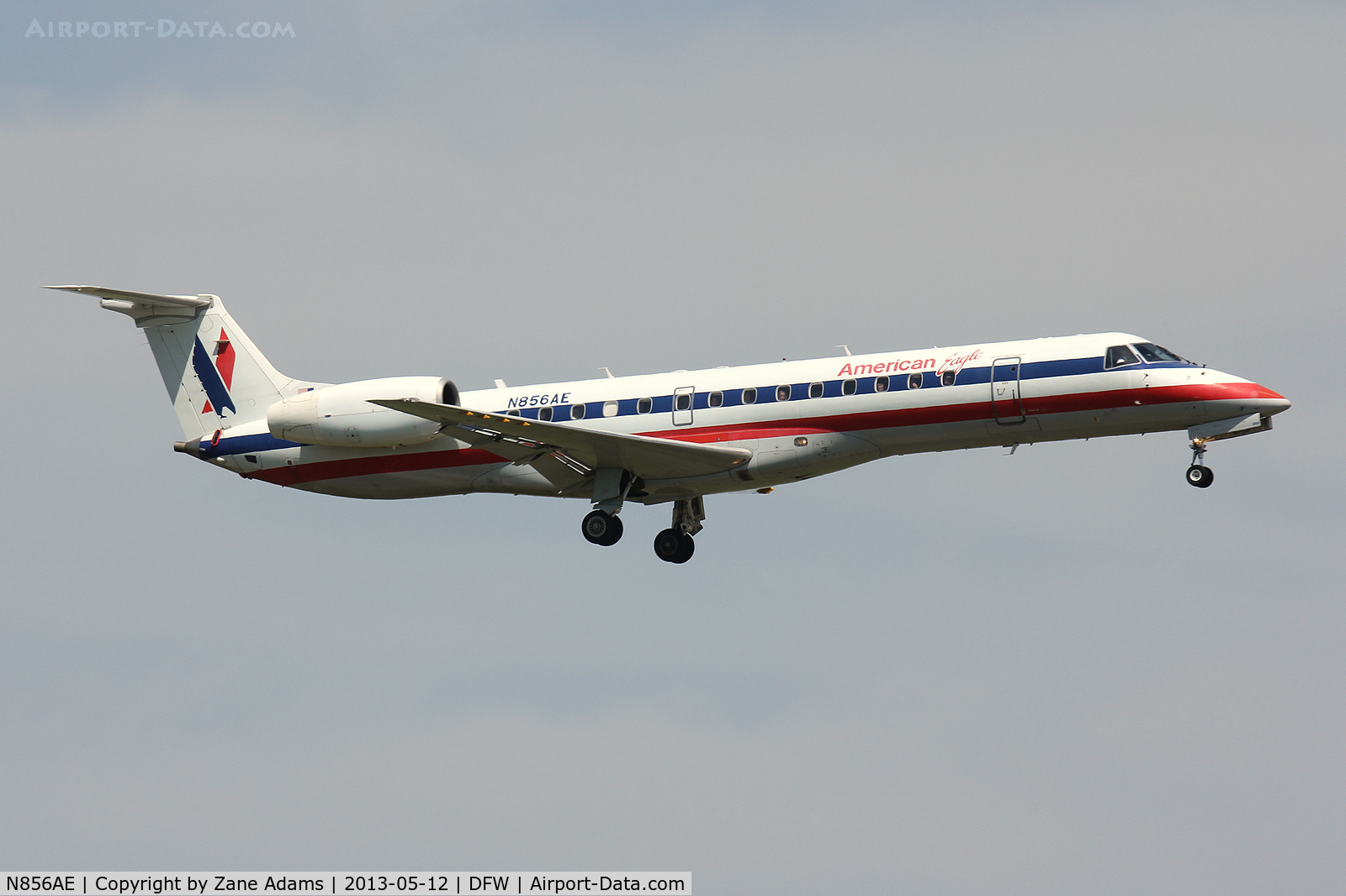 N856AE, 2003 Embraer ERJ-140LR (EMB-135KL) C/N 145748, American Eagle at DFW Airport