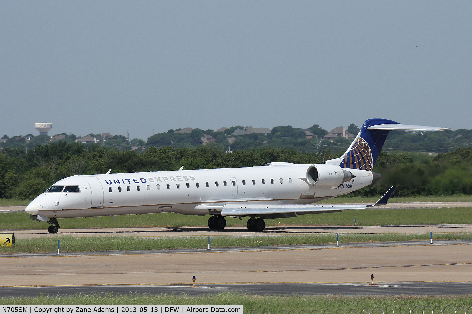 N705SK, 2004 Bombardier CRJ-701 (CL-600-2C10) Regional Jet C/N 10145, United at DFW Airport