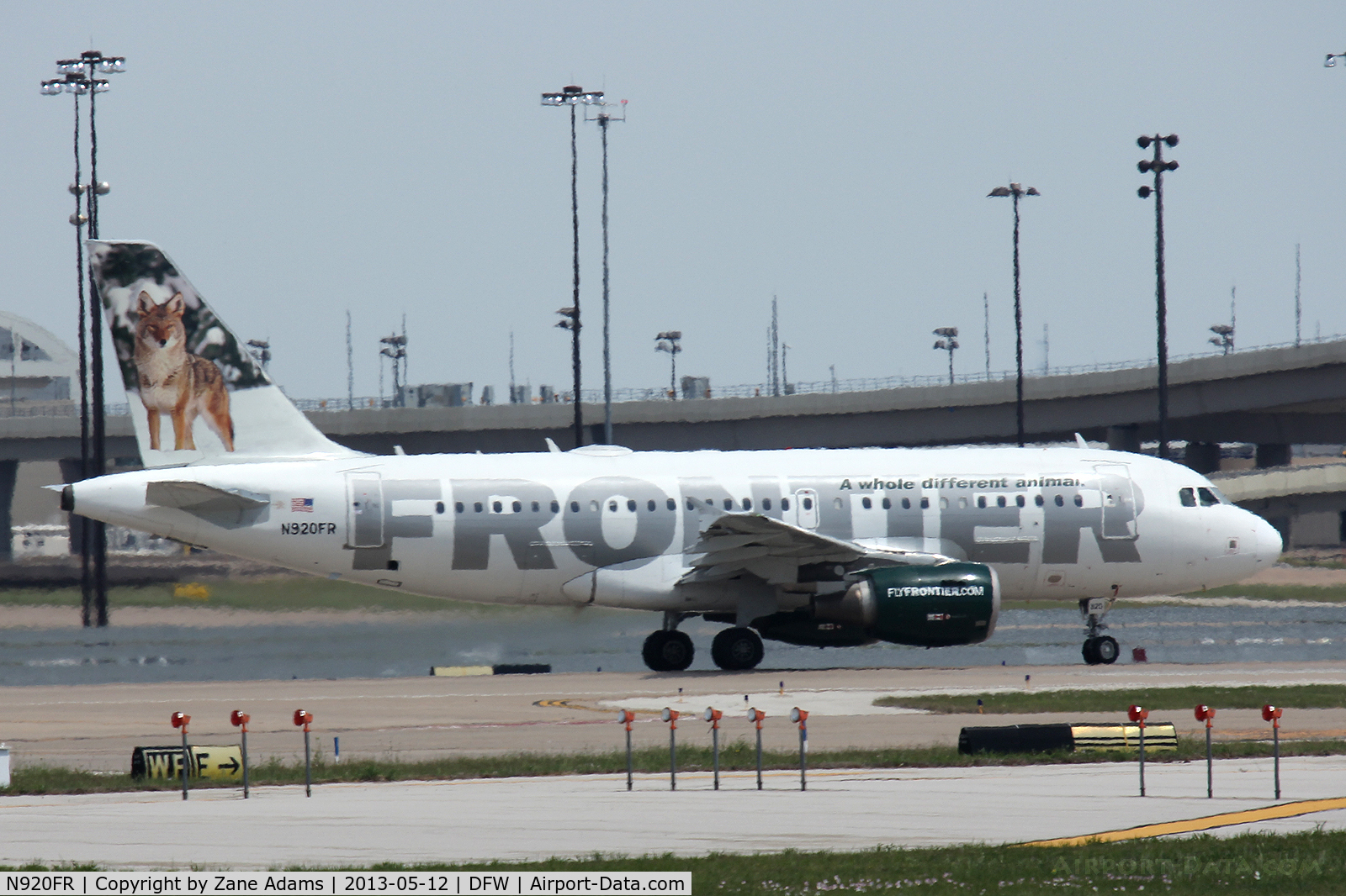 N920FR, 2003 Airbus A319-111 C/N 1997, Frontier Airlines at DFW Airport