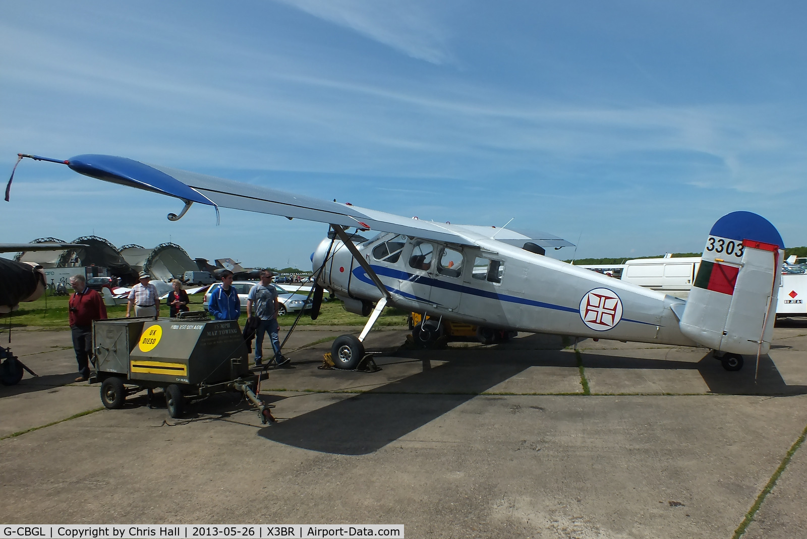 G-CBGL, 1956 Max Holste MH-1521C Broussard C/N 19, at the Cold War Jets open day, Bruntingthorpe