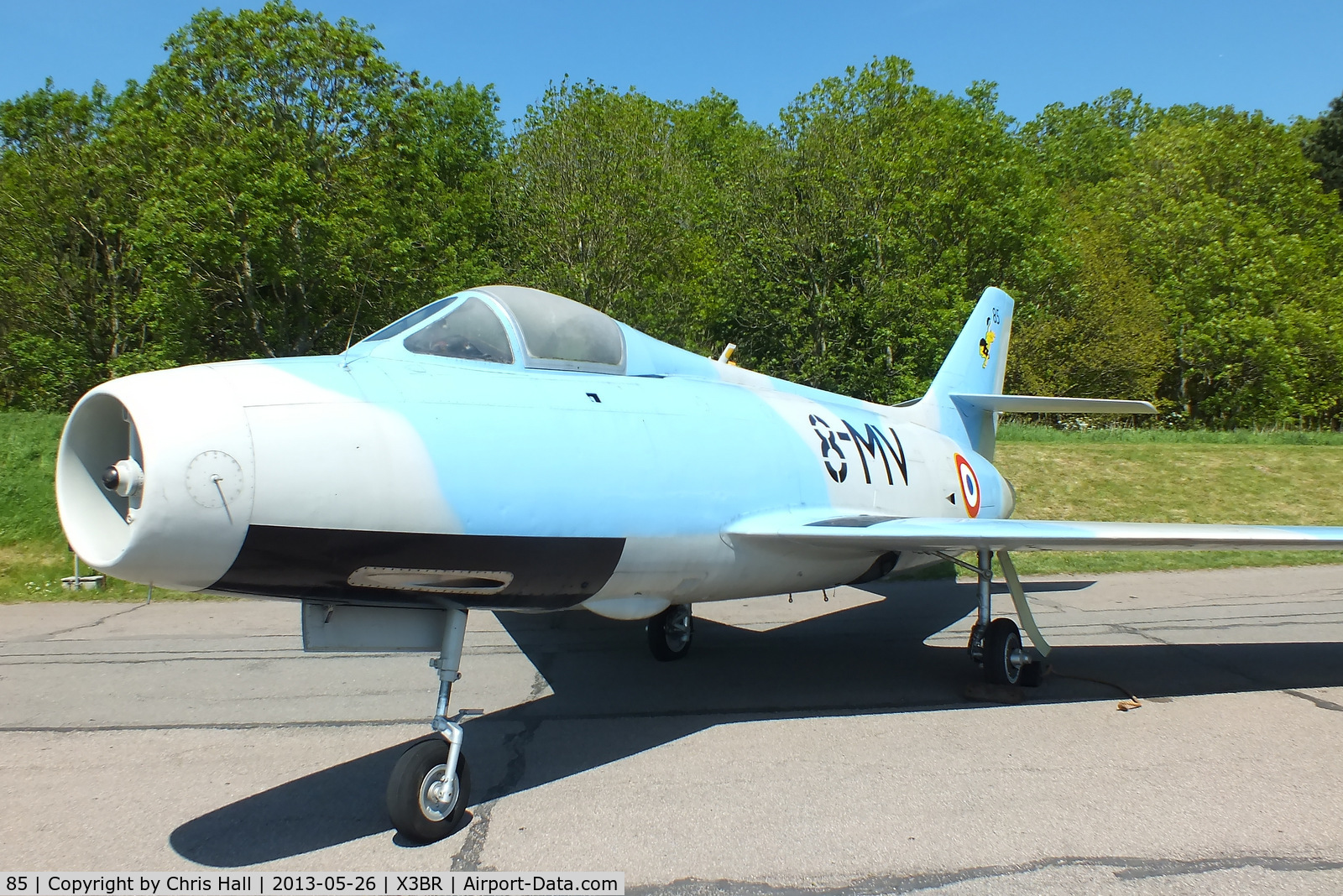 85, Dassault Mystère IVA C/N 85, at the Cold War Jets open day, Bruntingthorpe