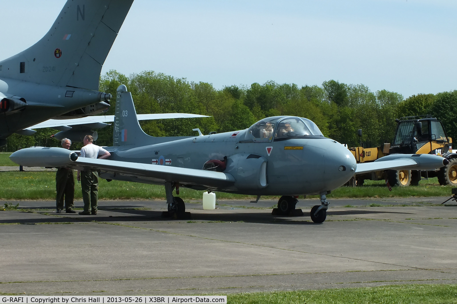 G-RAFI, 1962 BAC 84 Jet Provost T.4 C/N PAC/W/17641, at the Cold War Jets open day, Bruntingthorpe