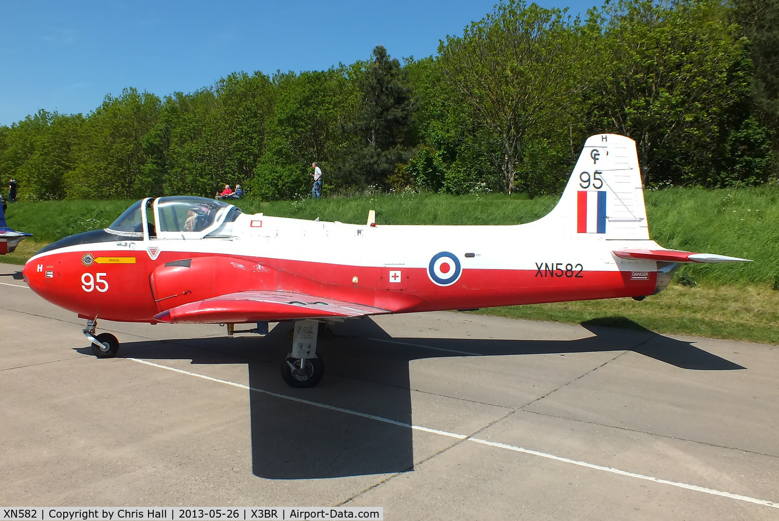 XN582, 1960 Hunting P-84 Jet Provost T.3A C/N PAC/W/11824, at the Cold War Jets open day, Bruntingthorpe
