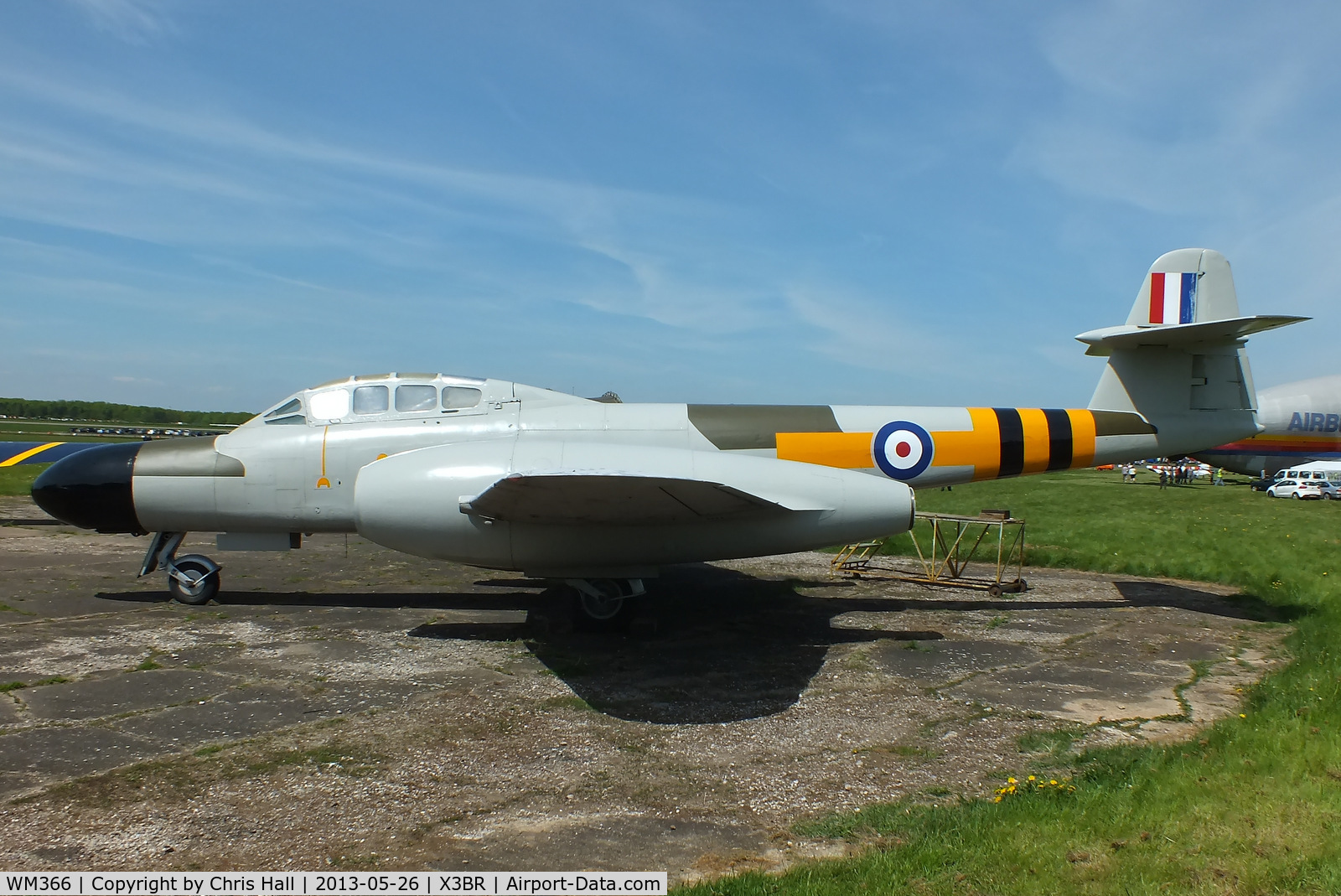 WM366, 1953 Gloster Meteor NF.13 C/N 5616, at the Cold War Jets open day, Bruntingthorpe