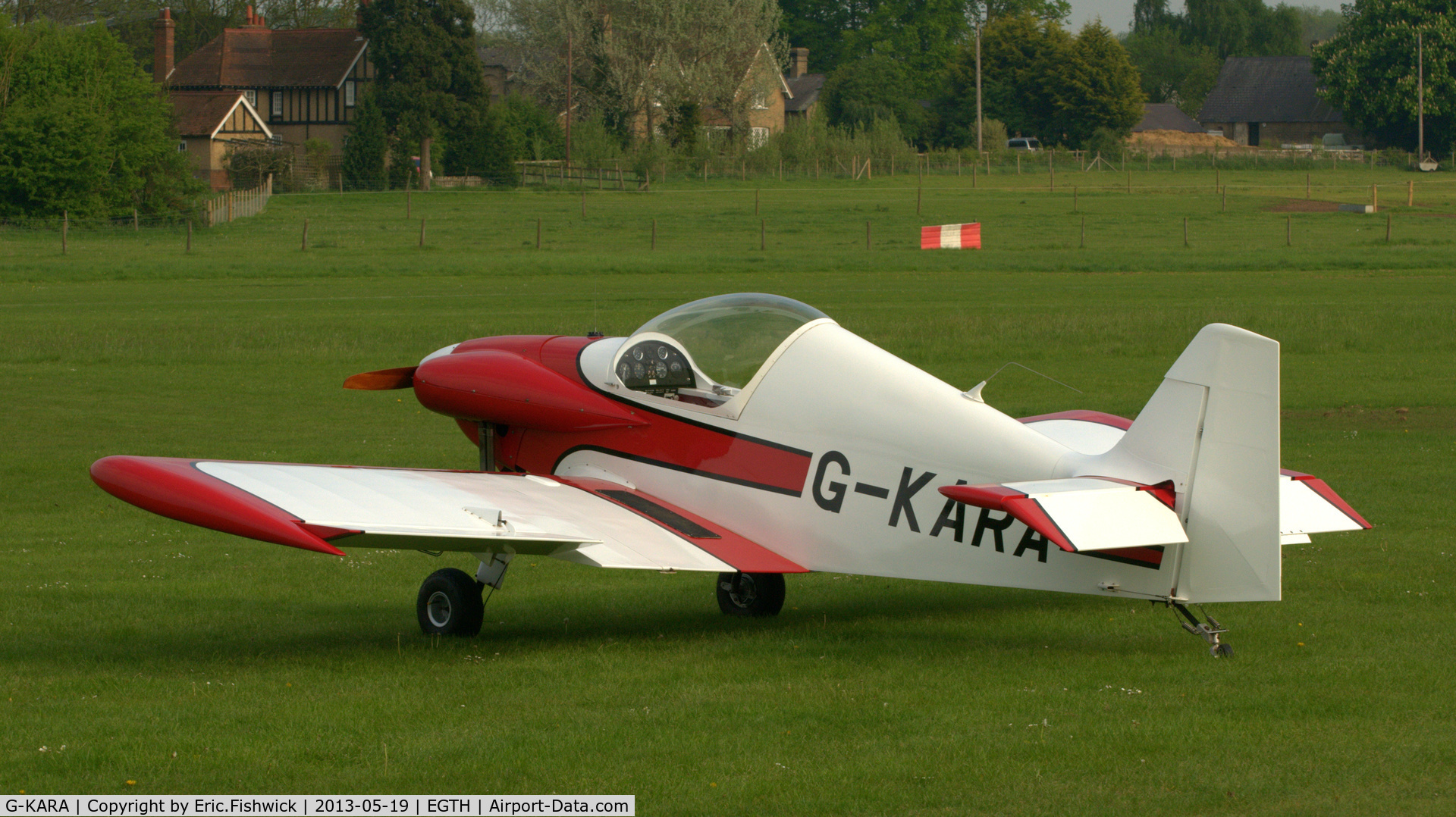 G-KARA, 1986 Brugger MB-2 Colibri C/N PFA 043-10980, 1. G-KARA at Shuttleworth Flying Day and LAA Party in the Park, May 2013.
