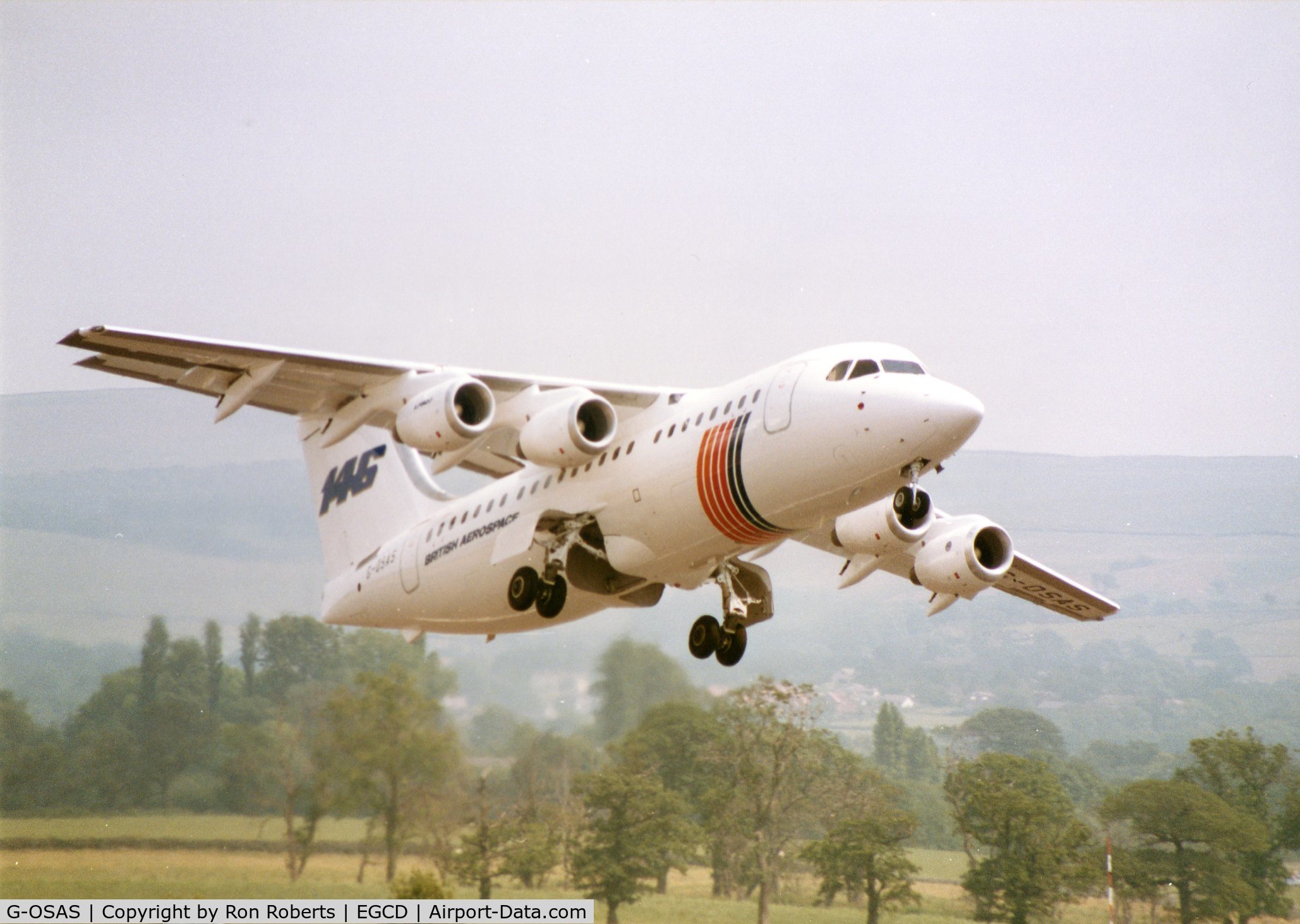 G-OSAS, 1992 British Aerospace BAe.146-200 C/N E2204, Woodford Airshow