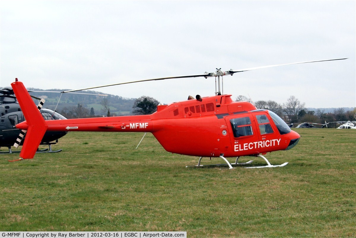 G-MFMF, 1981 Bell 206B JetRanger III C/N 3569, Bell 206B3 Jet Ranger III [3569] (WPD Helicopter Unit) Cheltenham Racecourse~G 16/03/2012