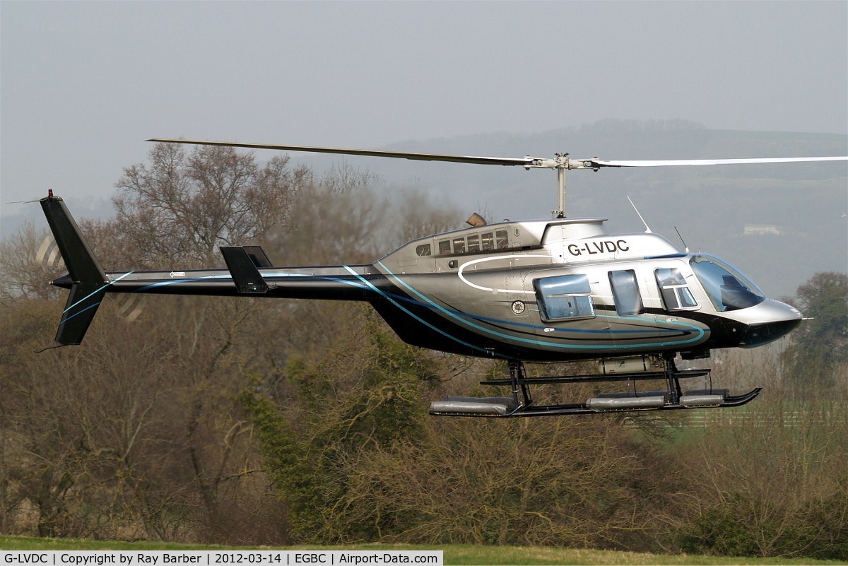 G-LVDC, 1989 Bell 206L-3 LongRanger III C/N 51300, Bell 206L-3 Long Ranger III [51300] Cheltenham Racecourse~G 14/03/2012