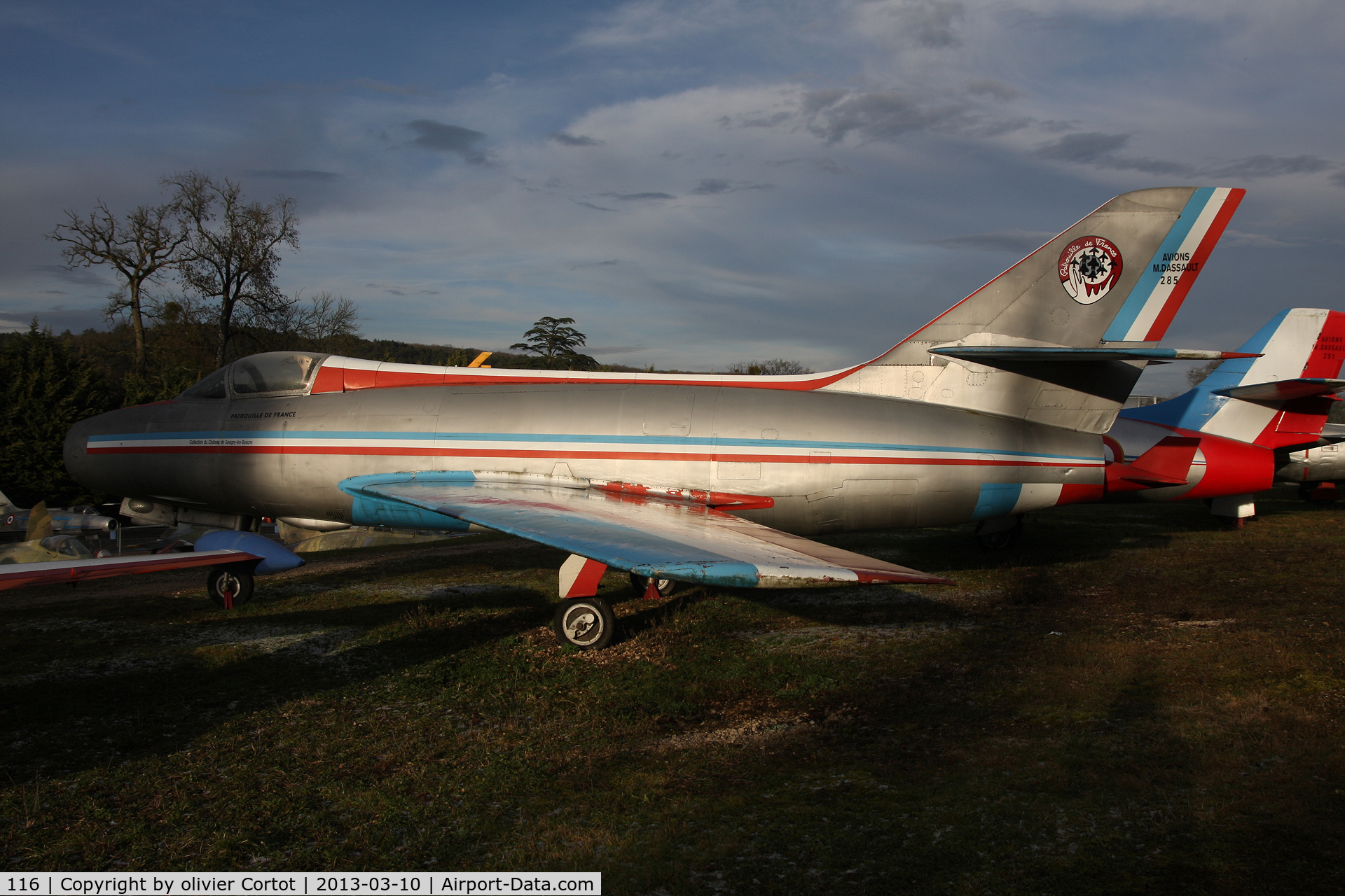116, Dassault Mystere IVA C/N 116, painted as patrouille de France aircraft