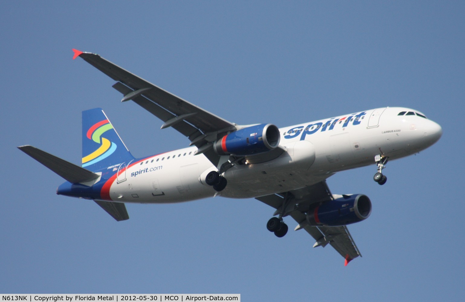 N613NK, 2012 Airbus A320-232 C/N 5042, Spirit A320