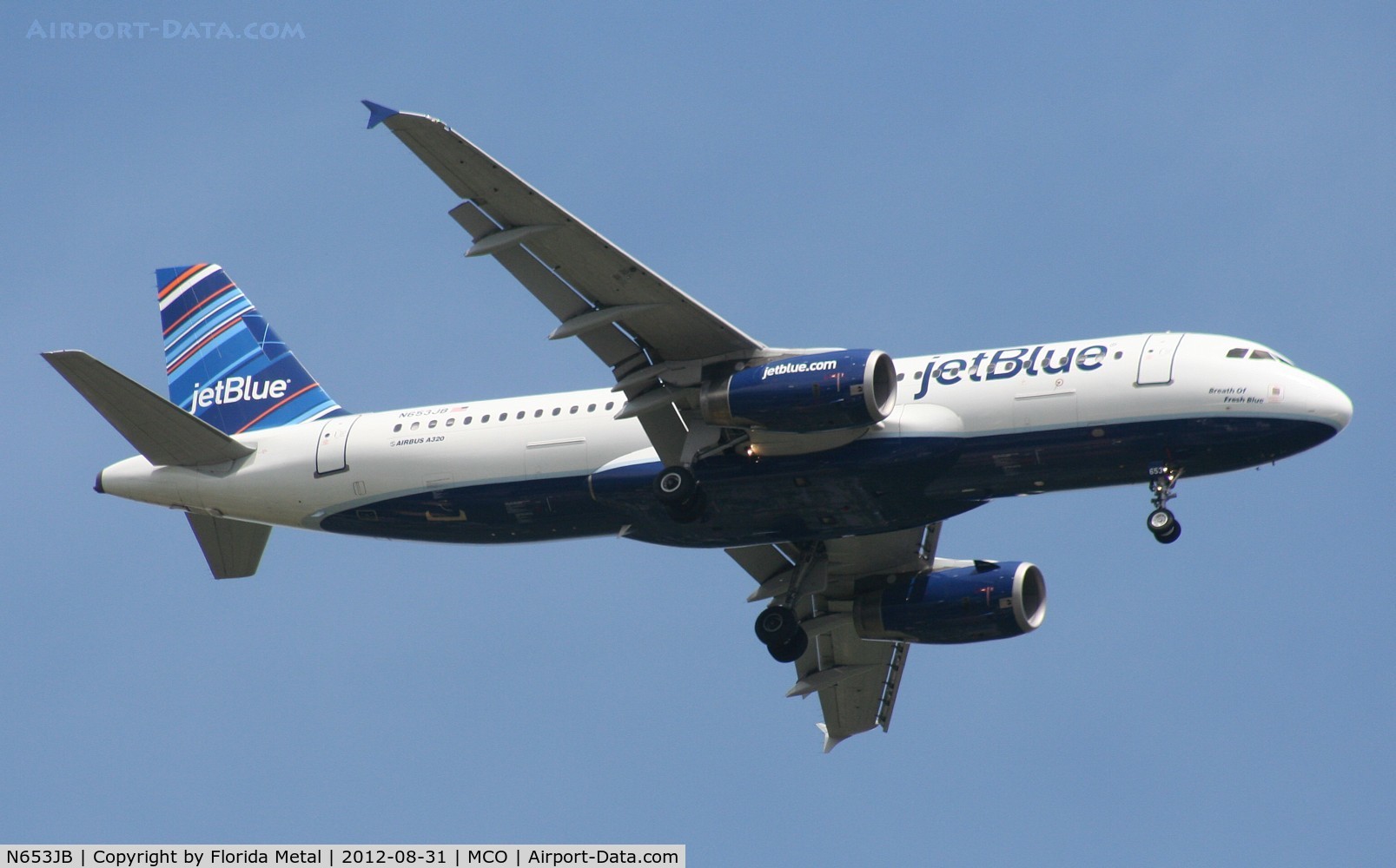 N653JB, 2007 Airbus A320-232 C/N 3039, Jet Blue A320