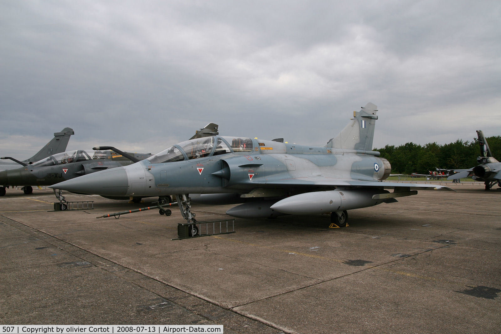 507, Dassault Mirage 2000B C/N 31, Now used by the Greece Air Force, Avord 2008