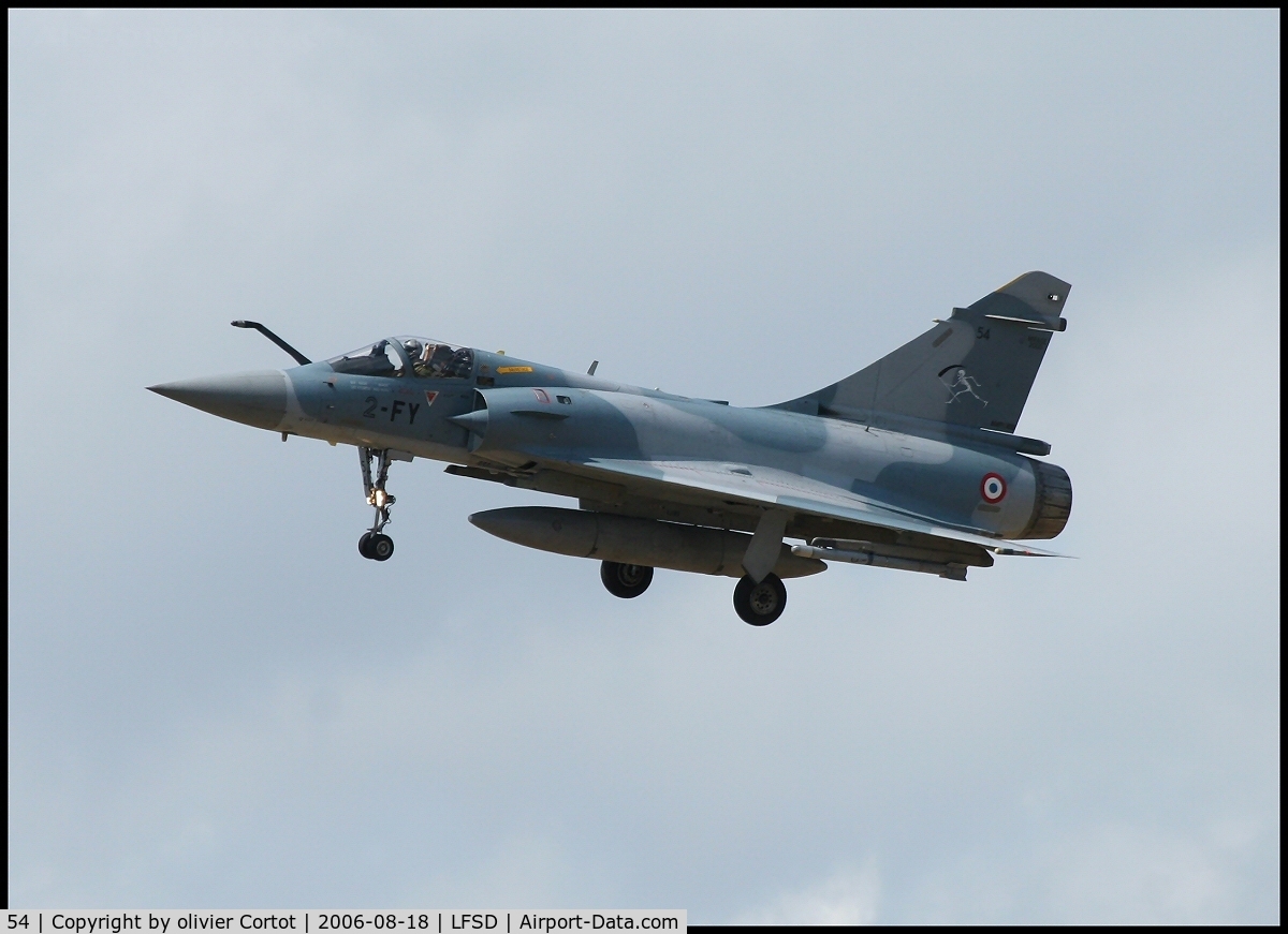 54, Dassault Mirage 2000-5F C/N 246, when used by the EC 2/2 at Dijon AB...