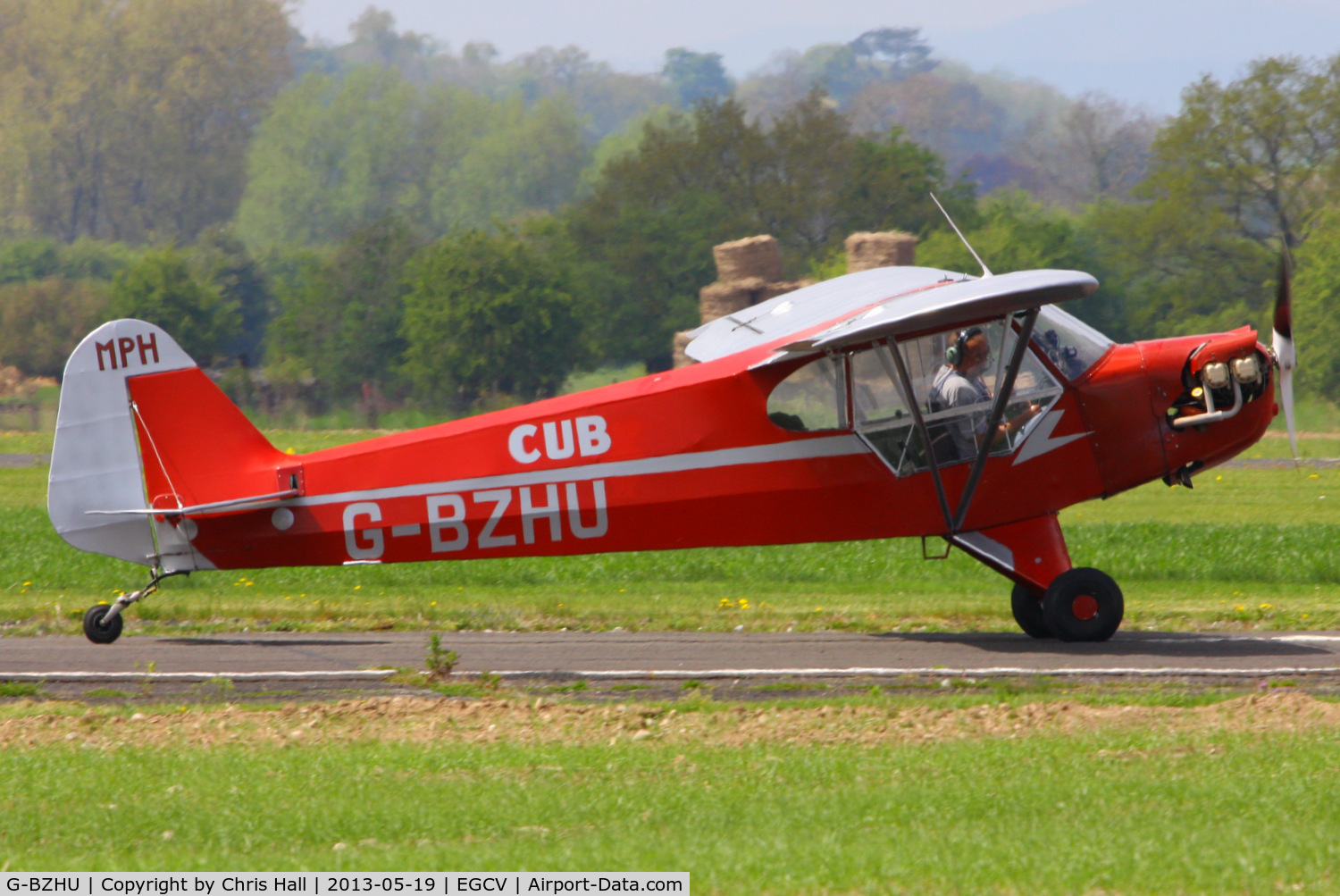 G-BZHU, 1982 Wag-Aero Sport Trainer C/N AACA/351, at the Vintage Aircraft flyin