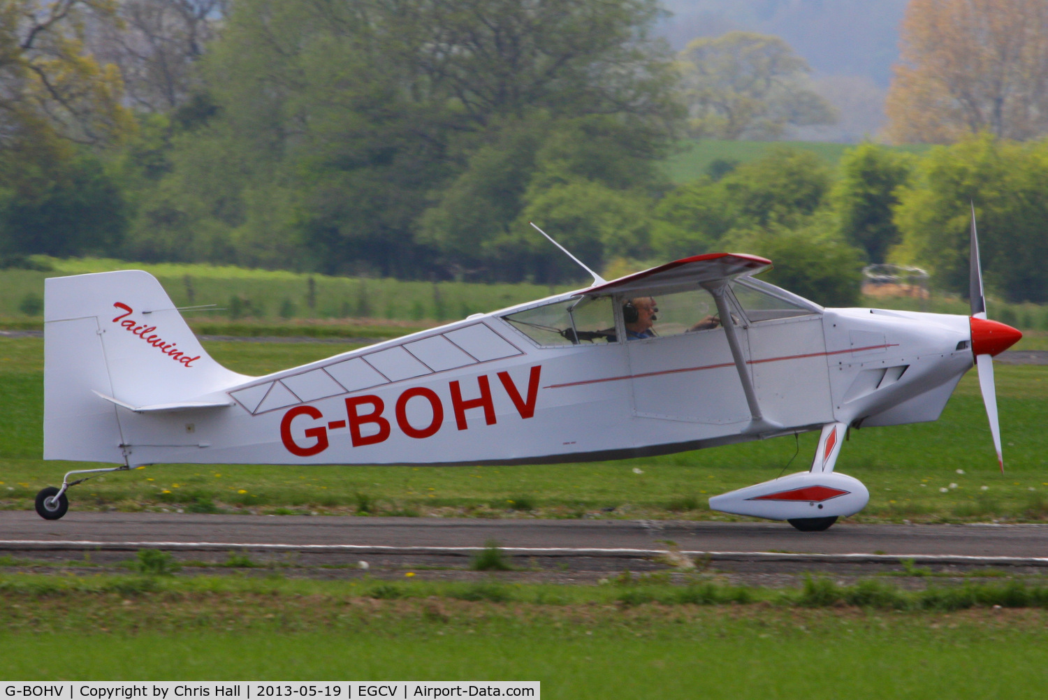 G-BOHV, 1990 Wittman W-8 Tailwind C/N PFA 031-11151, at the Vintage Aircraft flyin