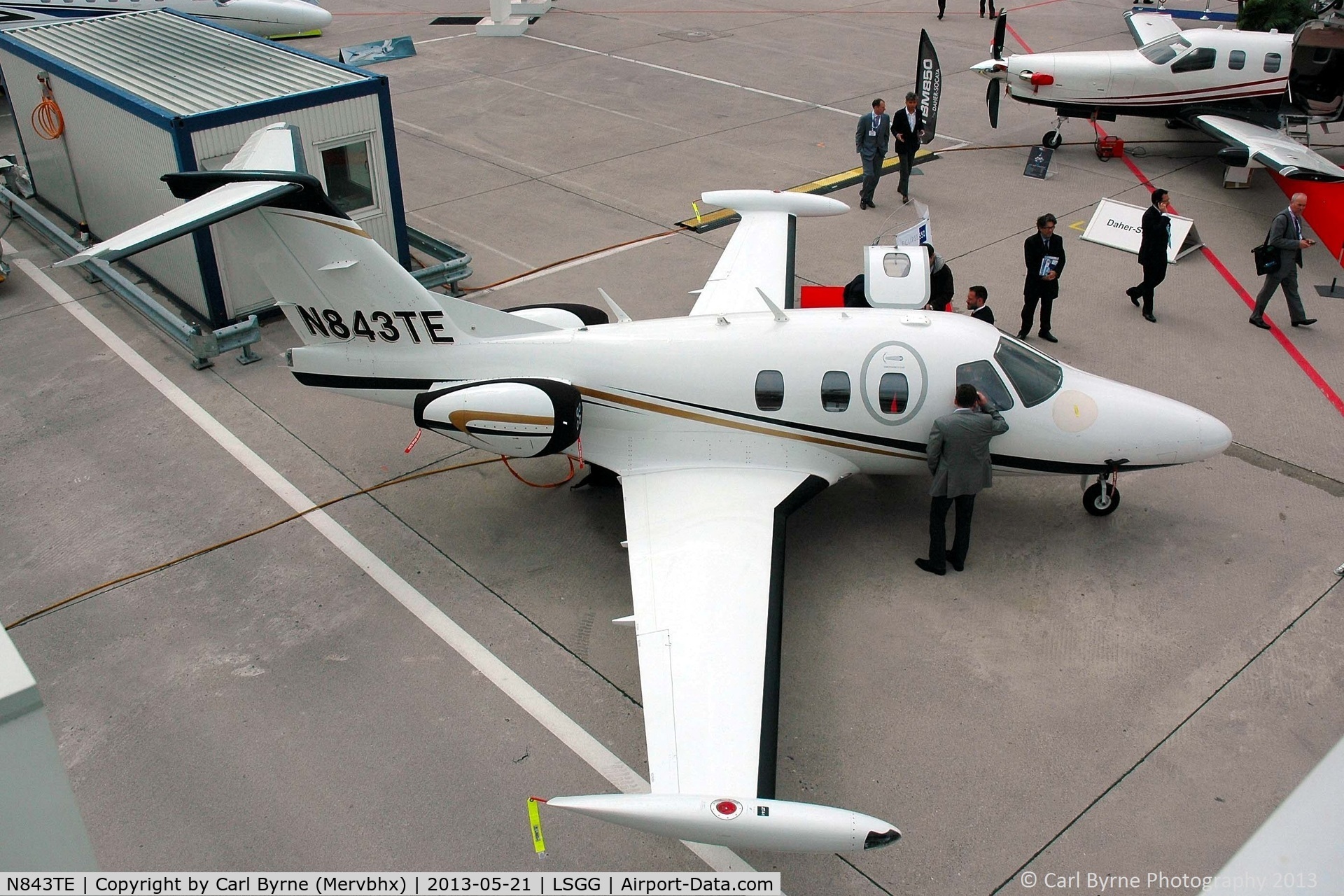 N843TE, 2007 Eclipse Aviation Corp EA500 C/N 000072, Part of the EBACE 2013 Static Display