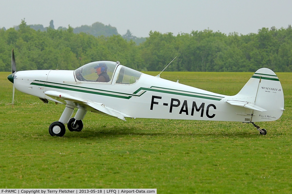 F-PAMC, Nicollier HN-700 Menestrel II C/N 103, At 2013 Airshow at La Ferte Alais , Paris, France