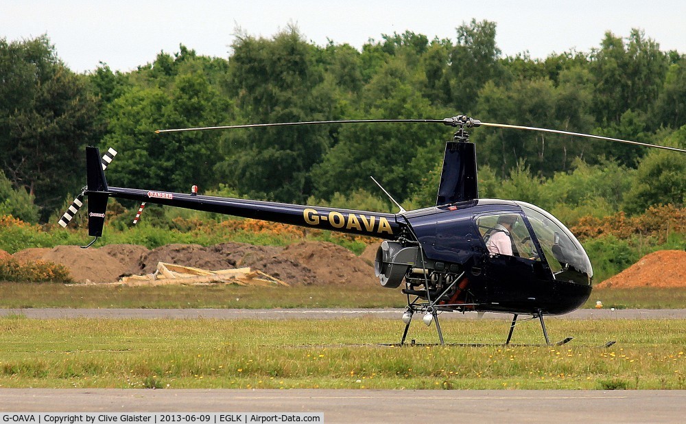 G-OAVA, 2002 Robinson R22 Beta C/N 3303, Originally owned to private hands in March 2002 and currently with, Phoenix Helicopters Academy Ltd since February 2012.