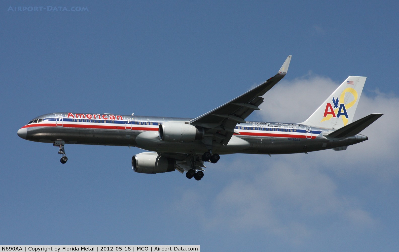 N690AA, 1993 Boeing 757-223 C/N 25696, American 757