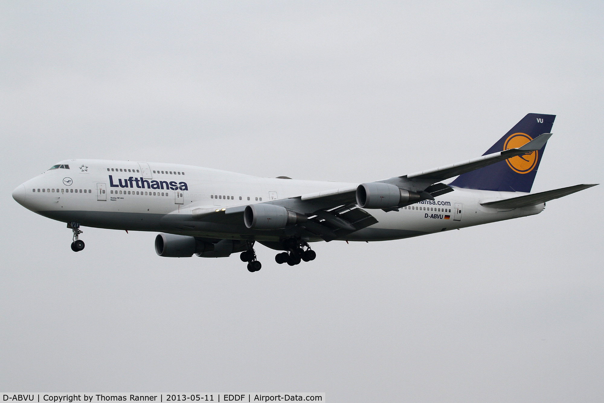 D-ABVU, 1998 Boeing 747-430 C/N 29492, Lufthansa Boeing 747