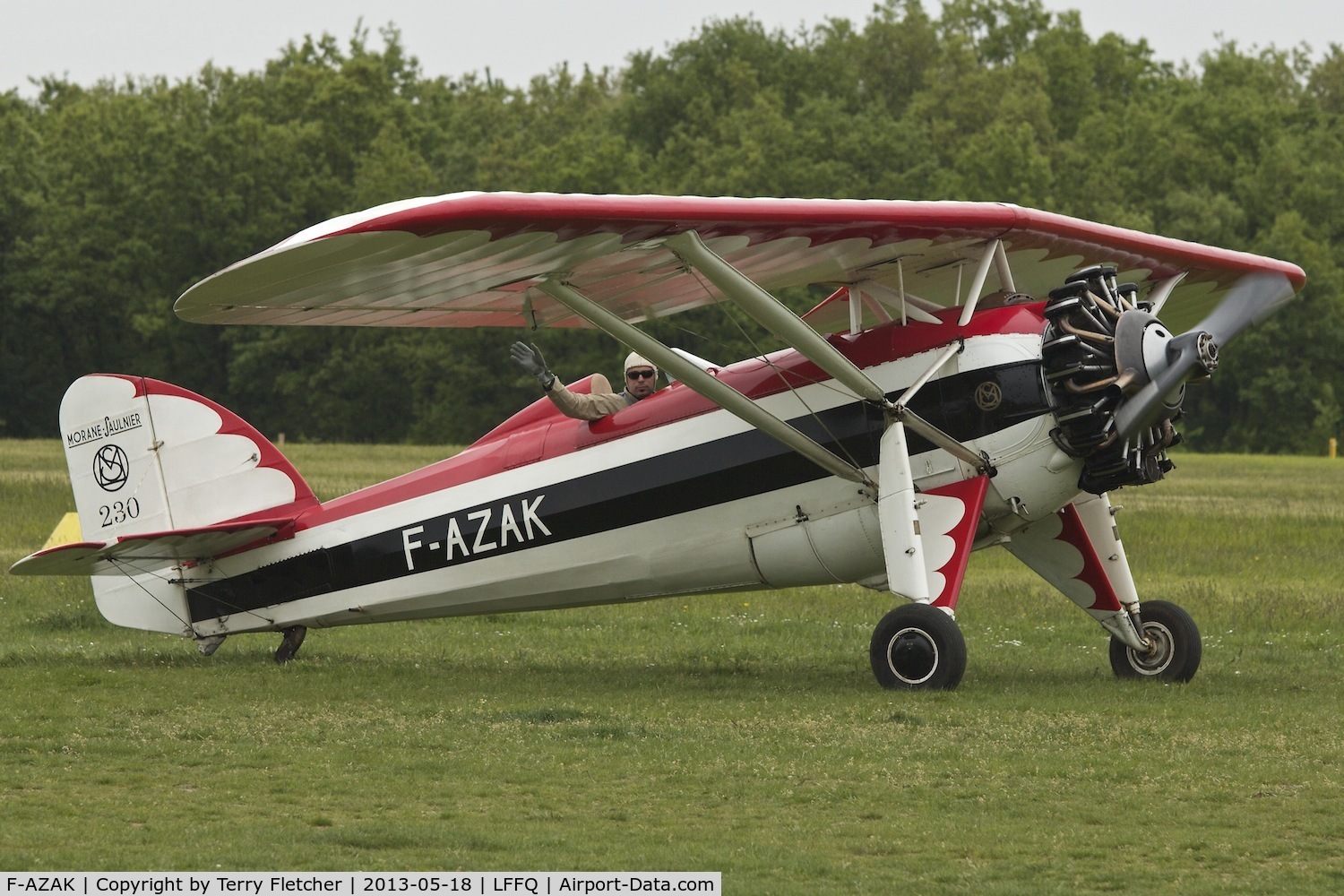 F-AZAK, Morane-Saulnier MS-230 C/N 403, At 2013 Airshow at La Ferte Alais , Paris , France