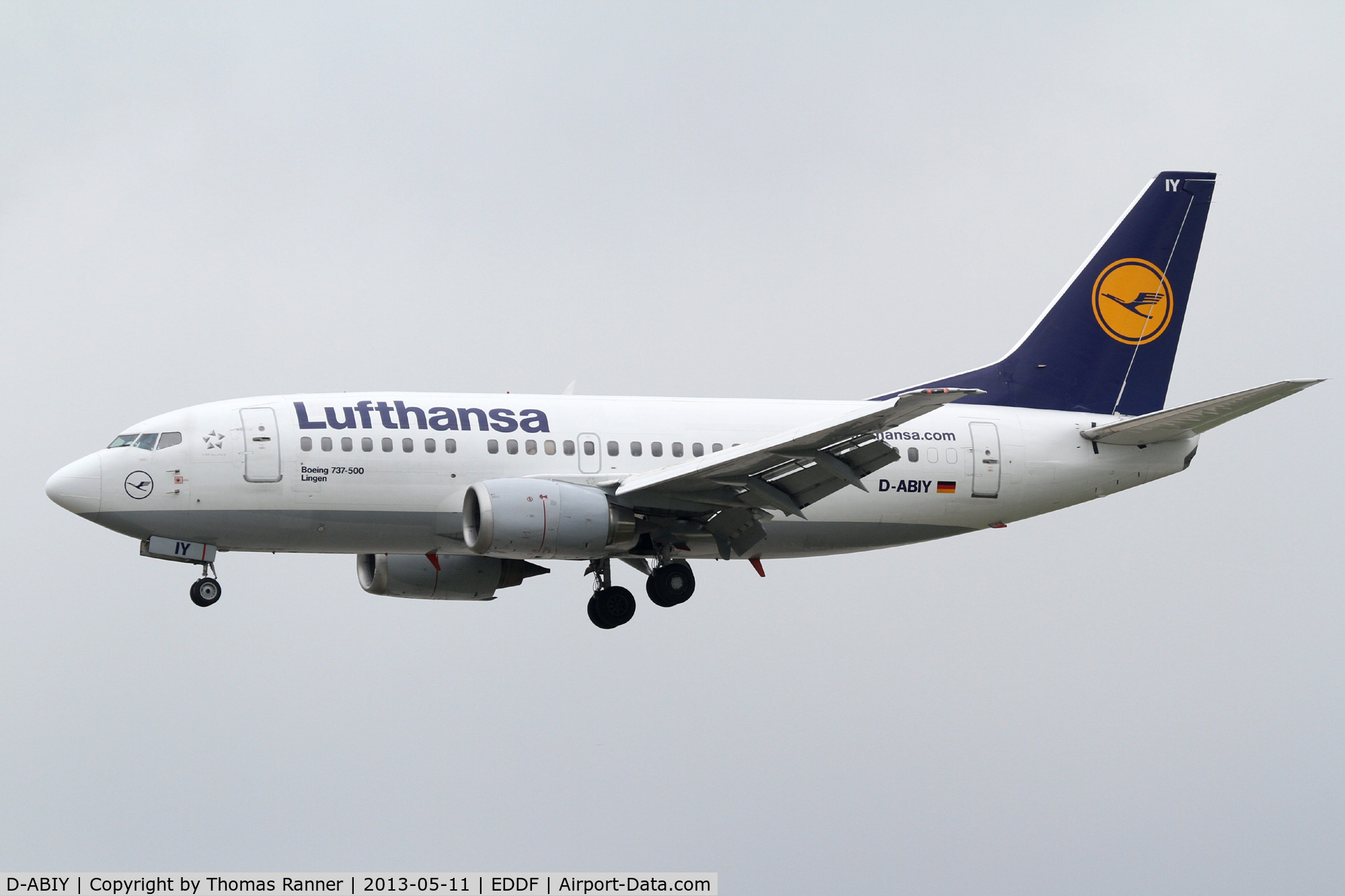 D-ABIY, 1991 Boeing 737-530 C/N 25243, Lufthansa Boeing 737