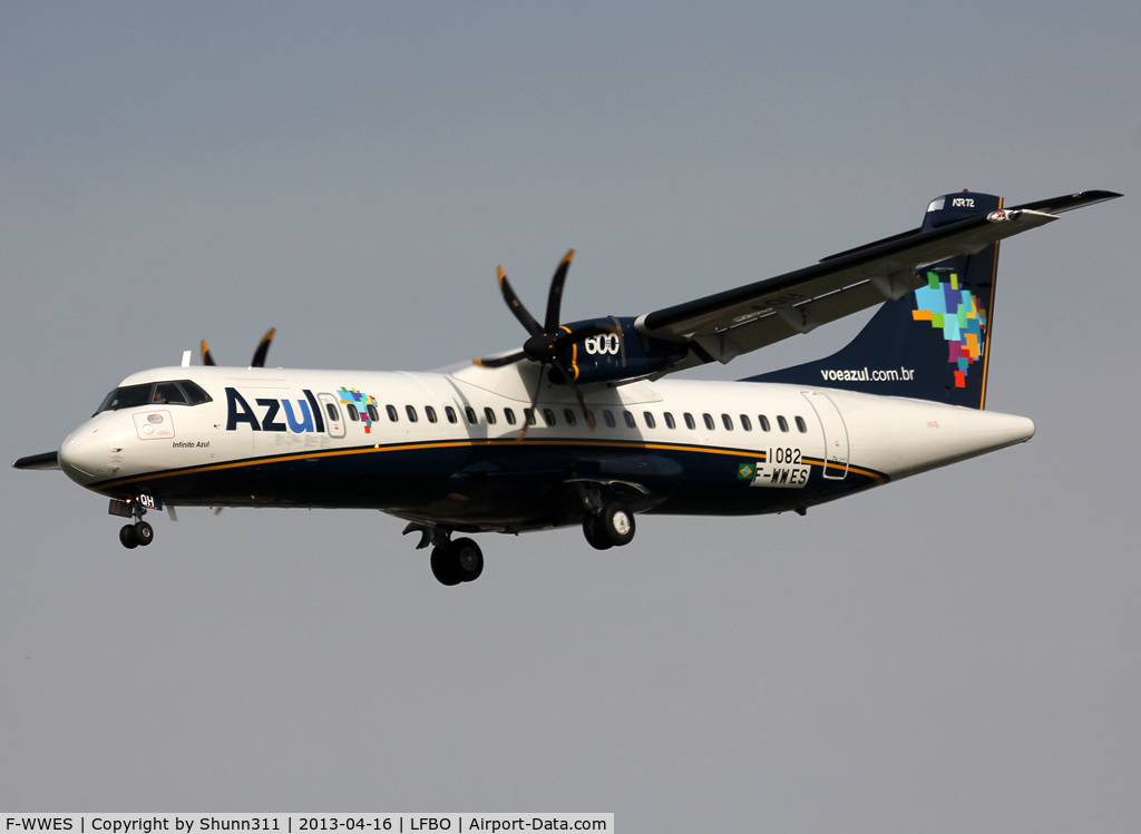 F-WWES, 2013 ATR 72-600 C/N 1082, C/n 1082 - To be PR-AQH