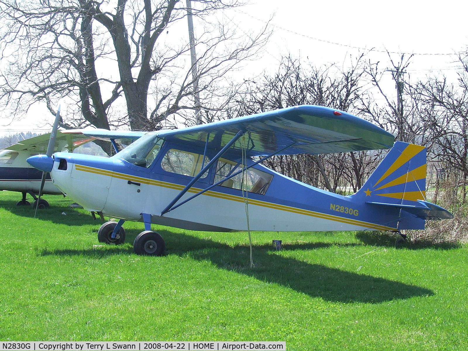 N2830G, 1967 Champion 7ECA Citabria C/N 351, Parked at home field in Cambria, NY.