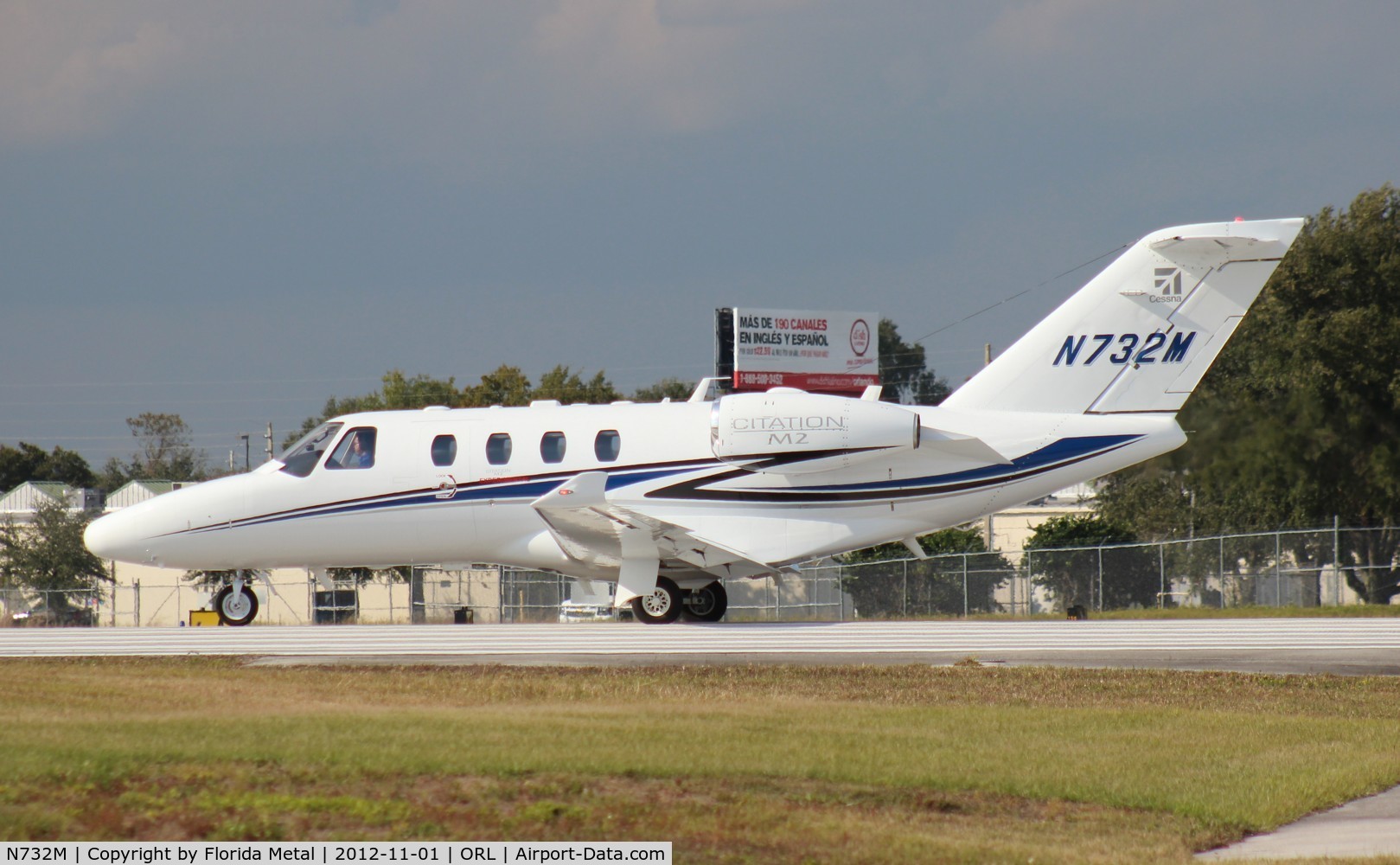 N732M, 2012 Cessna Citation M2 C/N 00001, Citation M2 departing NBAA