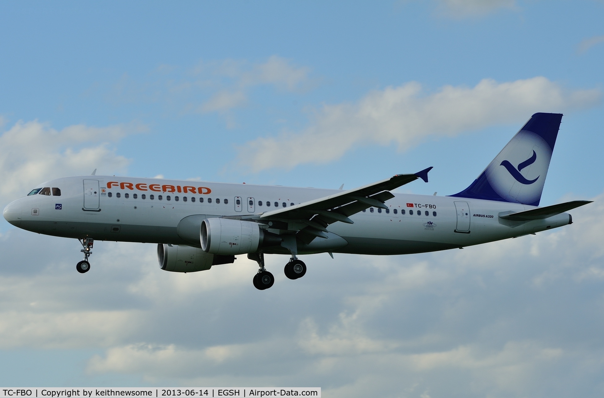 TC-FBO, 2012 Airbus A320-214 C/N 5096, Friday Freebird.